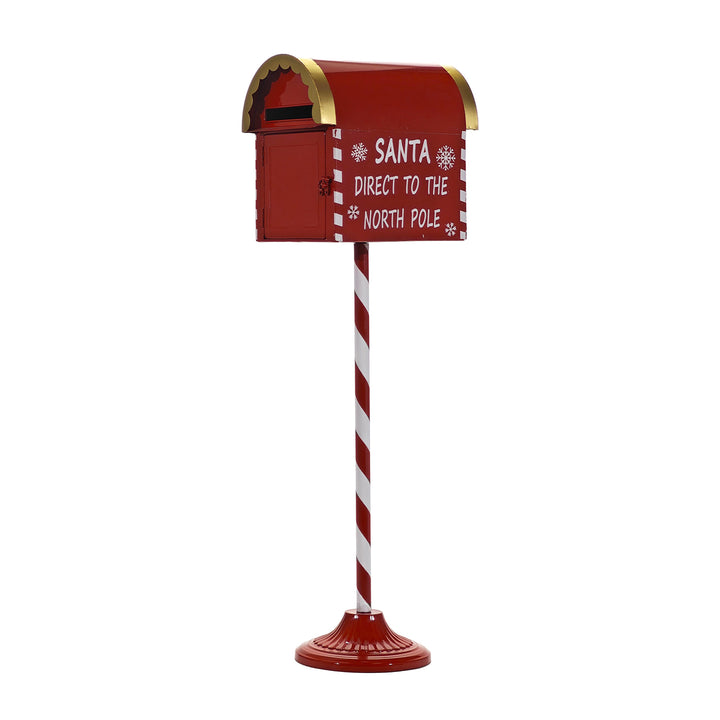 VESTIAMO CASA GRAN NATALE - Cassetta Postale Natalizia in metallo Rossa h77 cm