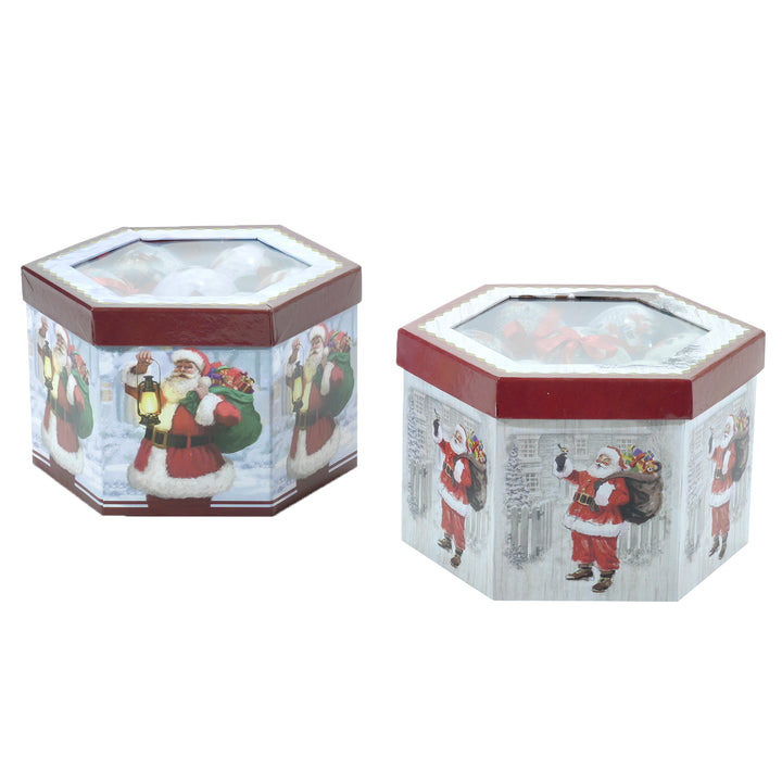 VESTIAMO CASA GRAN NATALE - Palle di Natale Babbo Natale diametro 7,5 cm - set 14 pezzi