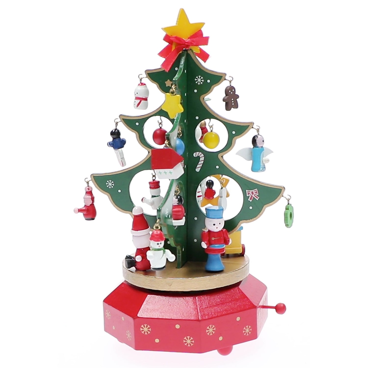 VESTIAMO CASA GRAN NATALE - Carillon Albero Natalizio in Legno h22 cm