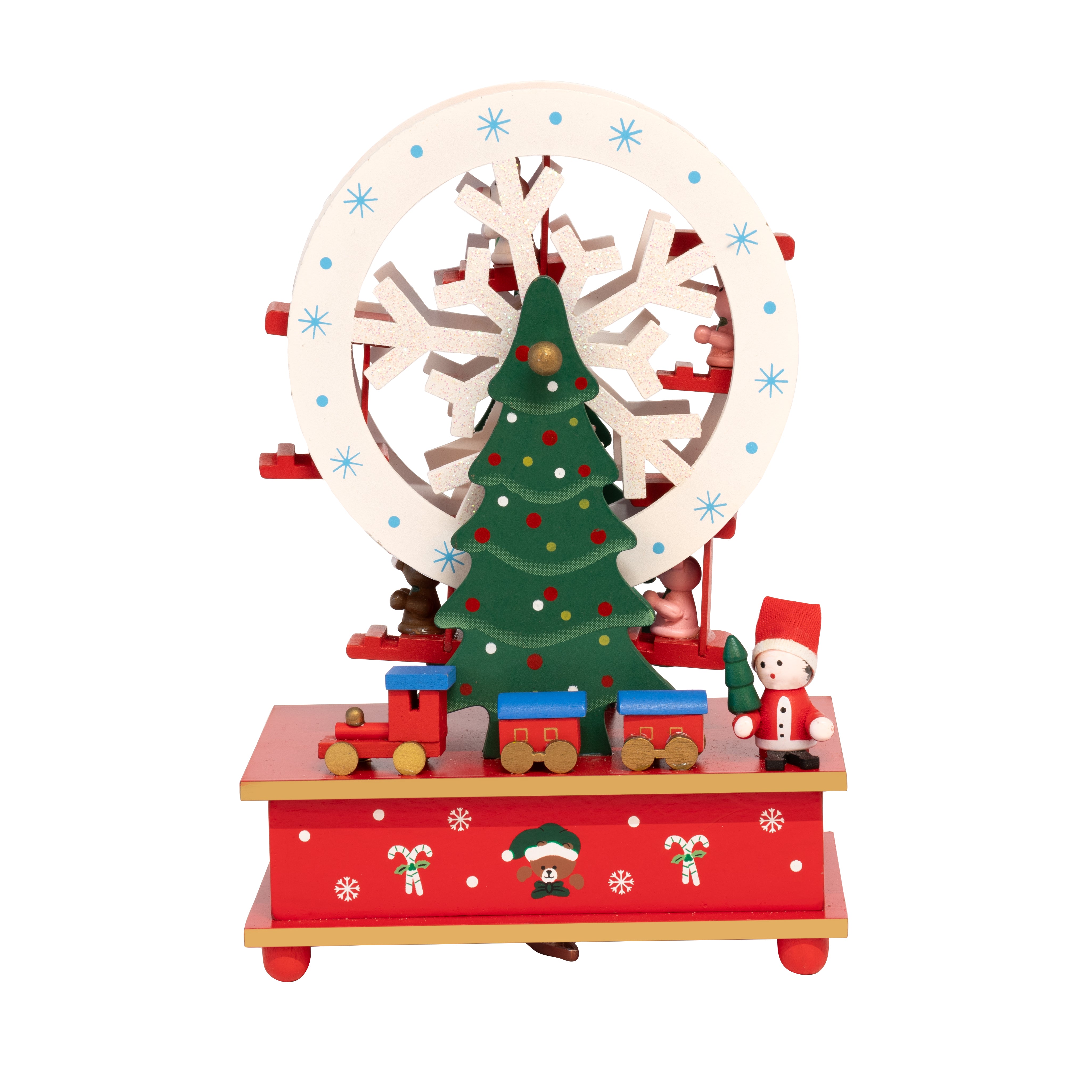 VESTIAMO CASA GRAN NATALE - Carillon Ruota Panoramica - h21x14x9 cm