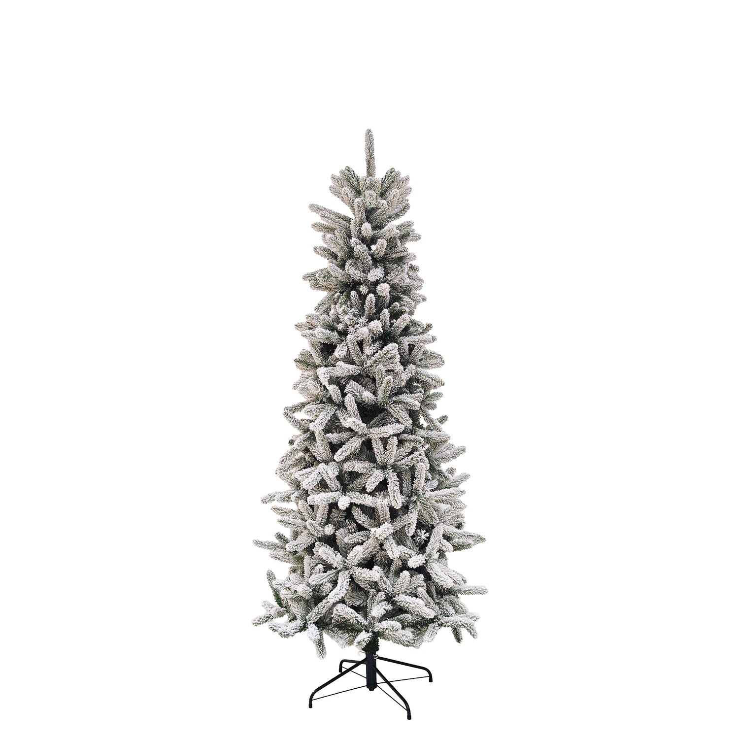 VESTIAMO CASA GRAN NATALE - Albero di Natale Artificiale Picco Innevato Slim - h180 cm diametro alla base 91,5 cm
