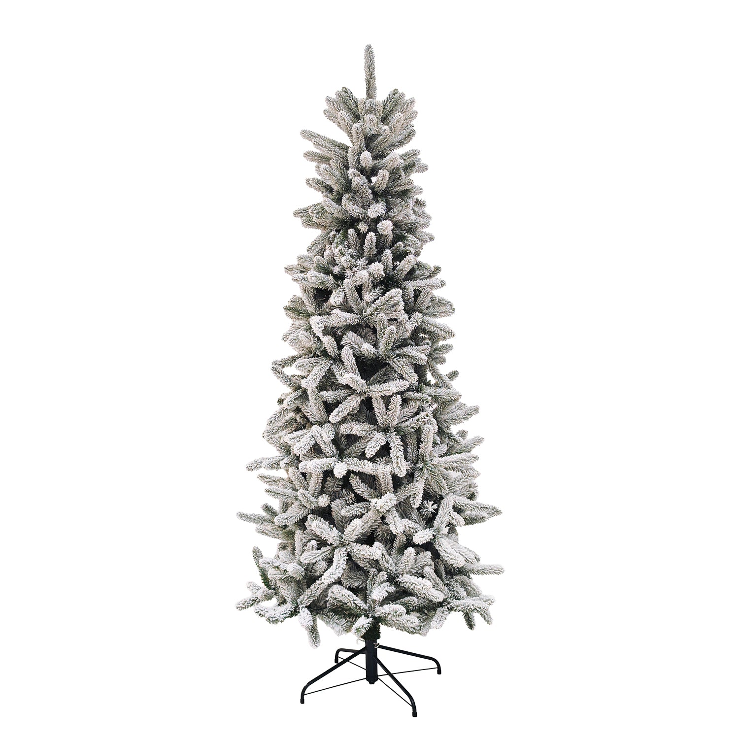 VESTIAMO CASA GRAN NATALE - Albero di Natale Artificiale Picco Innevato Slim - h230 cm diametro alla base 106 cm
