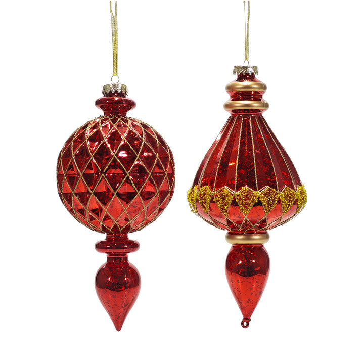 VESTIAMO CASA GRAN NATALE - Pendaglio Natale Rossa Oro h25 cm