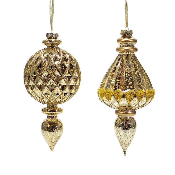 VESTIAMO CASA GRAN NATALE - Pendaglio Natale Champagne Oro h25 cm