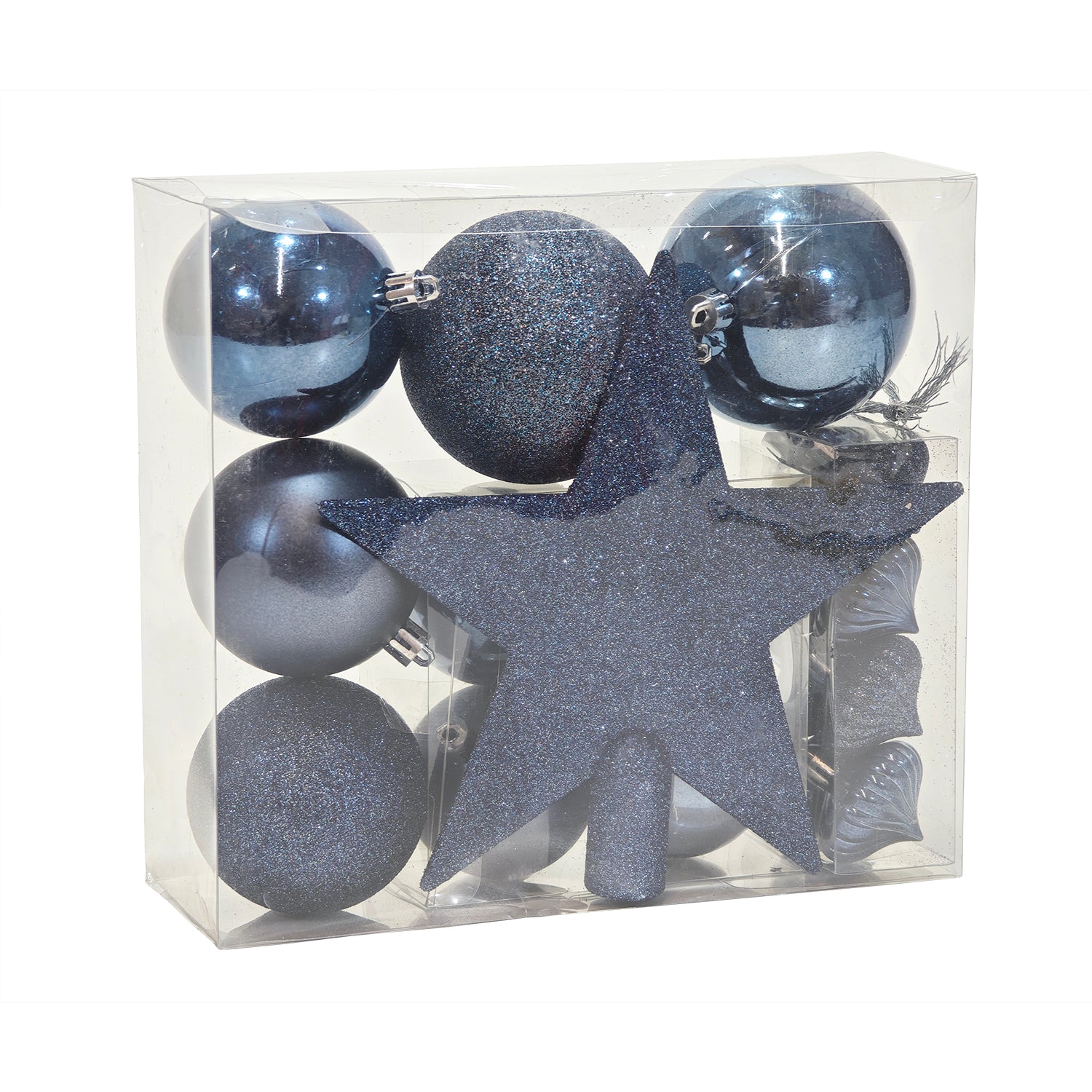 VESTIAMO CASA GRAN NATALE - Set Decorazioni Natalizie Blu 18 Pezzi
