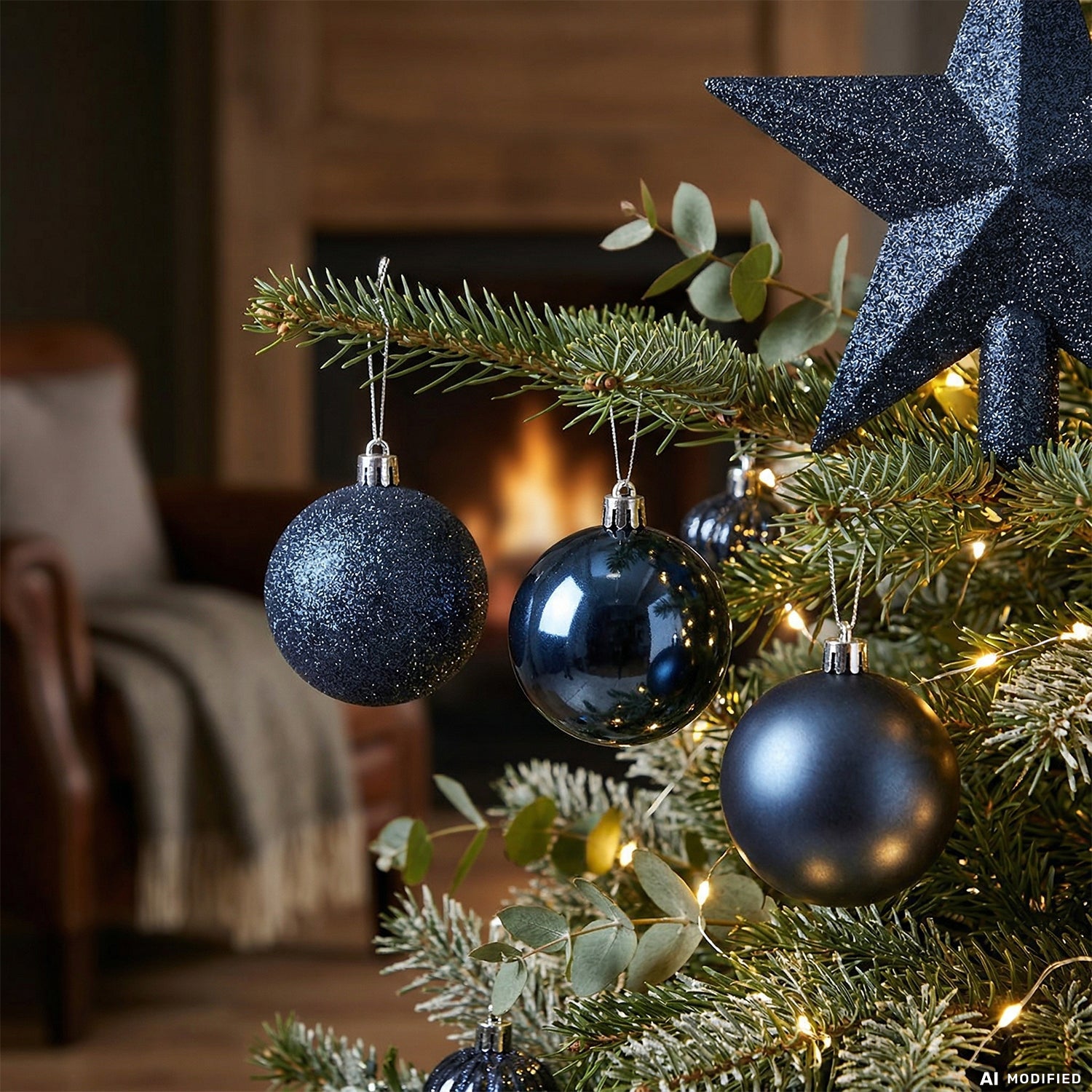VESTIAMO CASA GRAN NATALE - Set Decorazioni Natalizie Blu 18 Pezzi
