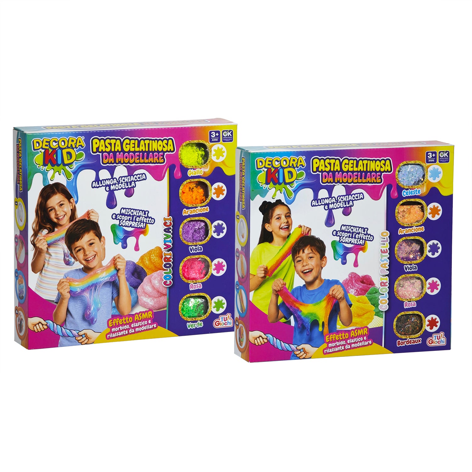 TU GIOCHI - Decora Kid Pasta Gelatinosa da Modellare con Decorazioni Magiche 3+ Anni
