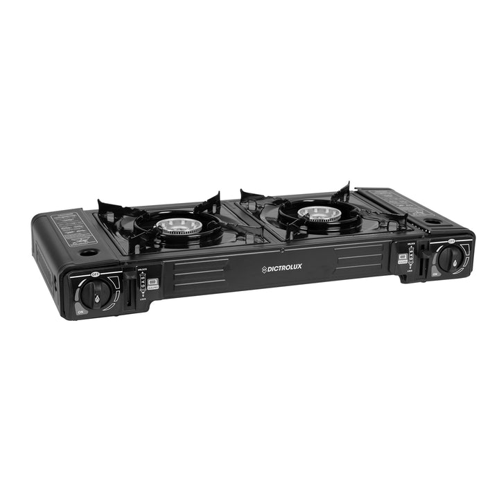 DICTROLUX - Fornello Portatile a Gas Butano con Valigetta 62,5x28 cm