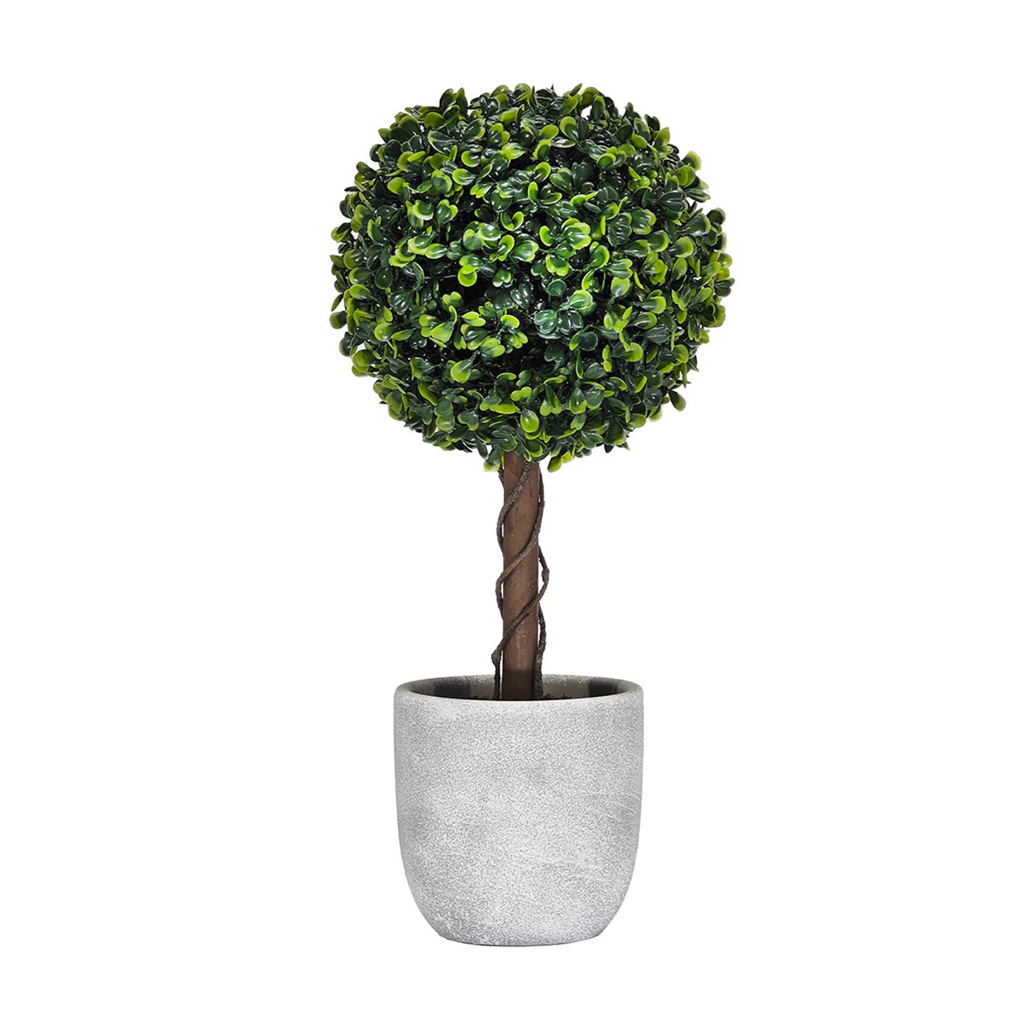 VESTIAMO CASA - Pianta artificiale Bosso in vaso h38 cm diametro 11,5 cm