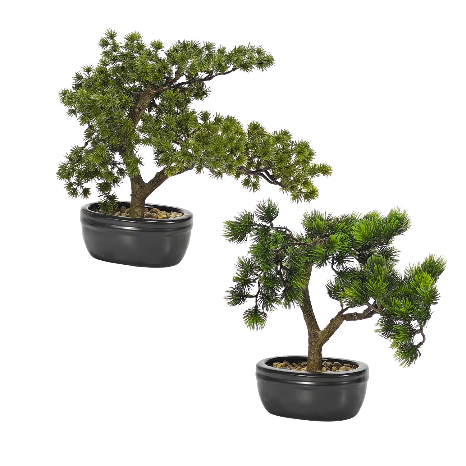 VESTIAMO CASA - Bonsai di Pino Artificiale in vaso - h30x15x10 cm
