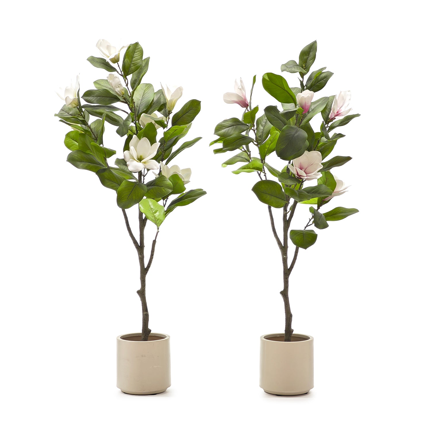 VESTIAMO CASA - Pianta Artificiale Magnolia in vaso - h120 cm diametro 18 cm