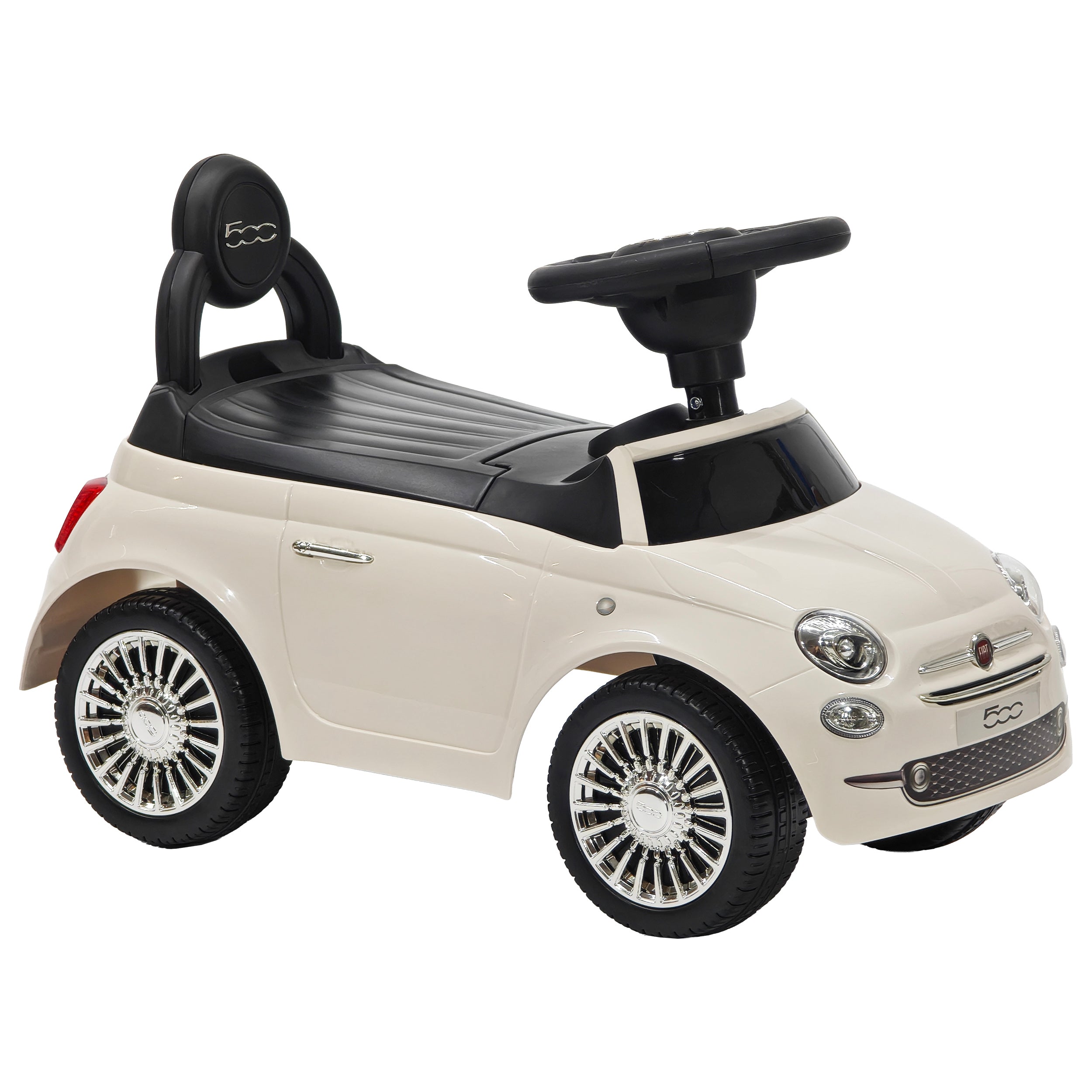 TU GIOCHI - Fiat 500 Cavalcabile Bianca con Musica 12+ Mesi