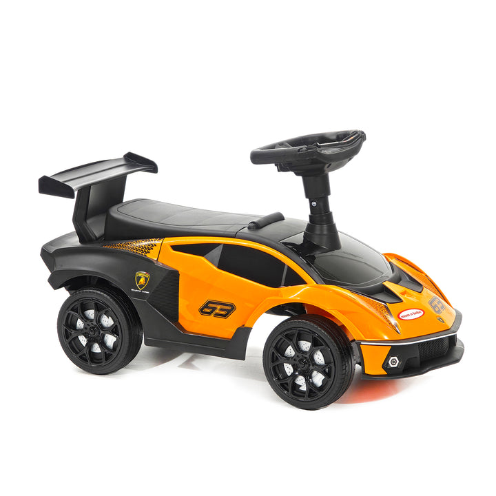 TU GIOCHI - Lamborghini Ride-On Cavalcabile Arancione con Suoni 12+ Mesi
