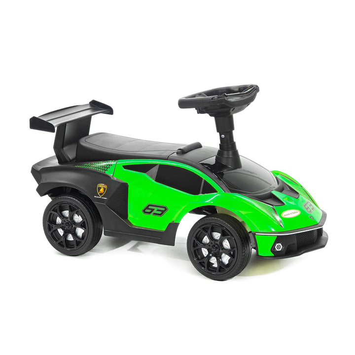 TU GIOCHI - Lamborghini Ride-On Cavalcabile Verde con Suoni 12+ Mesi