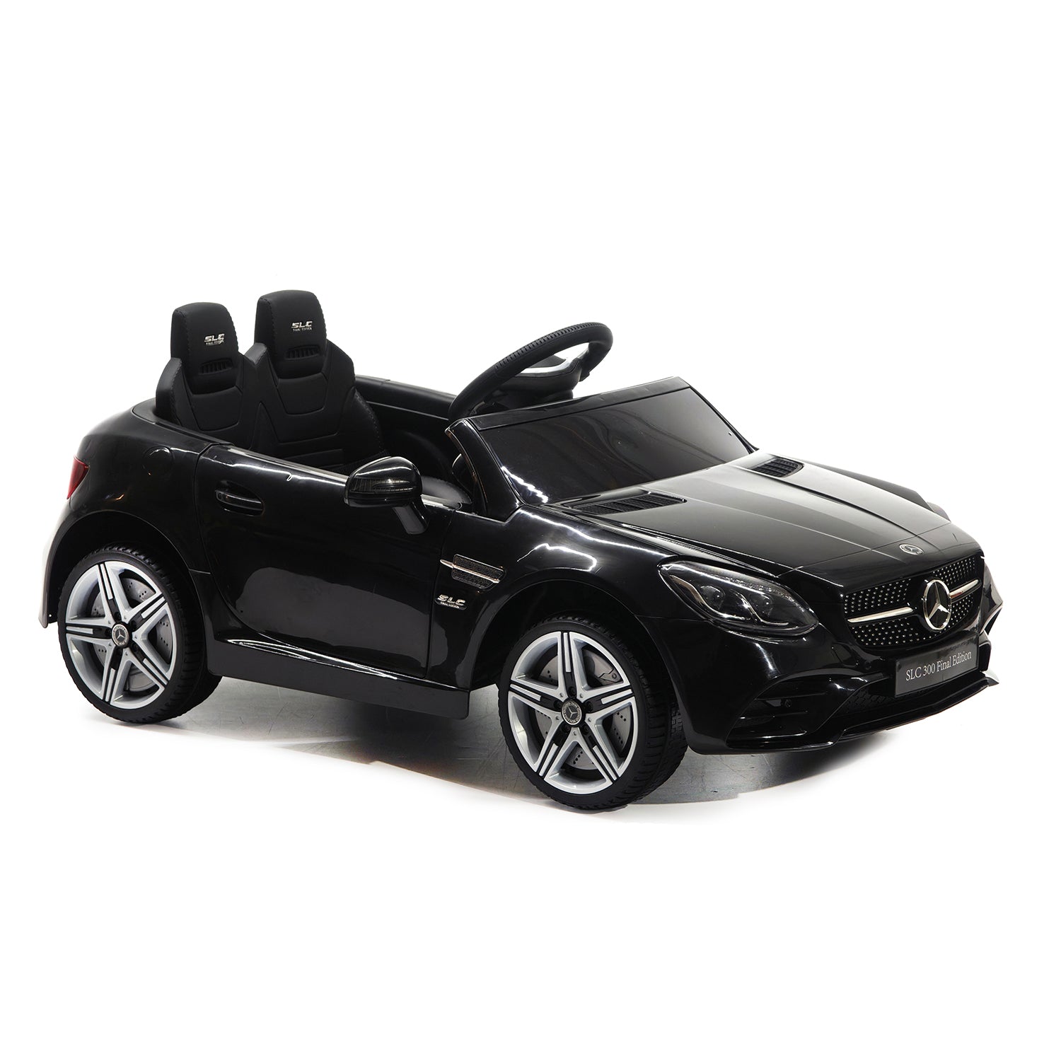 TU GIOCHI - Mercedes-Benz SLC300 Auto Elettrica per Bambini Nera con Radiocomando 3+ Anni