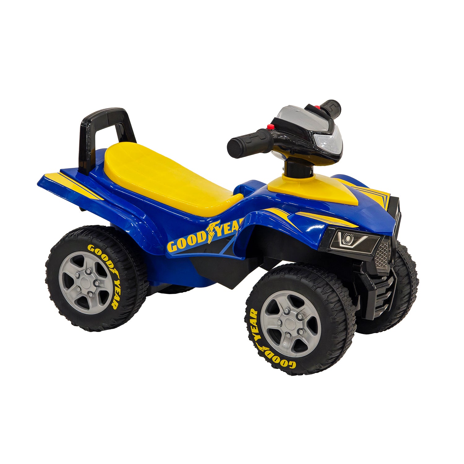 TU GIOCHI - Quad Elettrico Cavalcabile Goodyear con Luci 3+ Anni