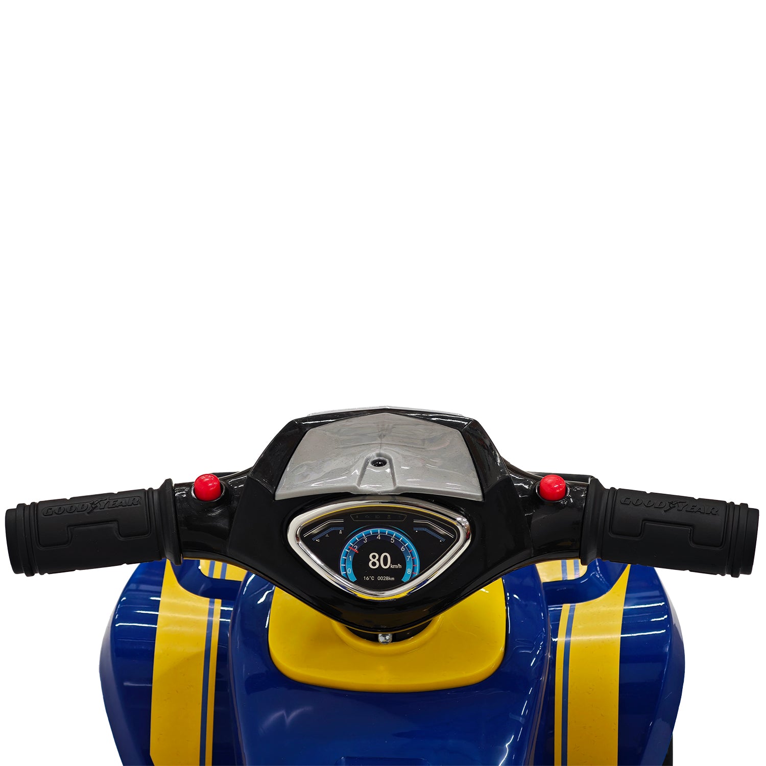 TU GIOCHI - Quad Elettrico Cavalcabile Goodyear con Luci 3+ Anni