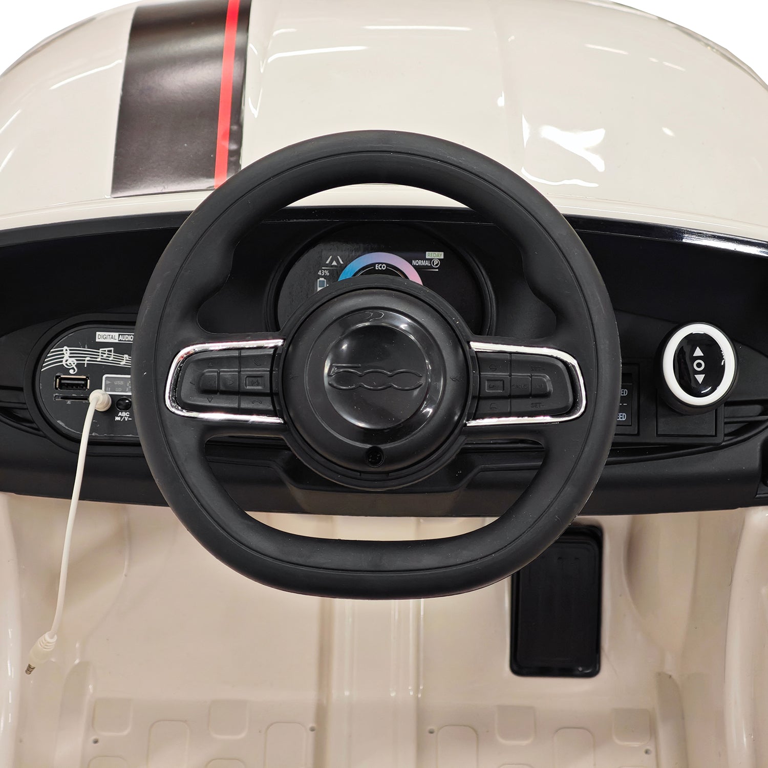 TU GIOCHI - Auto Elettrica Cavalcabile Fiat 500 con Radiocomando 3+ Anni