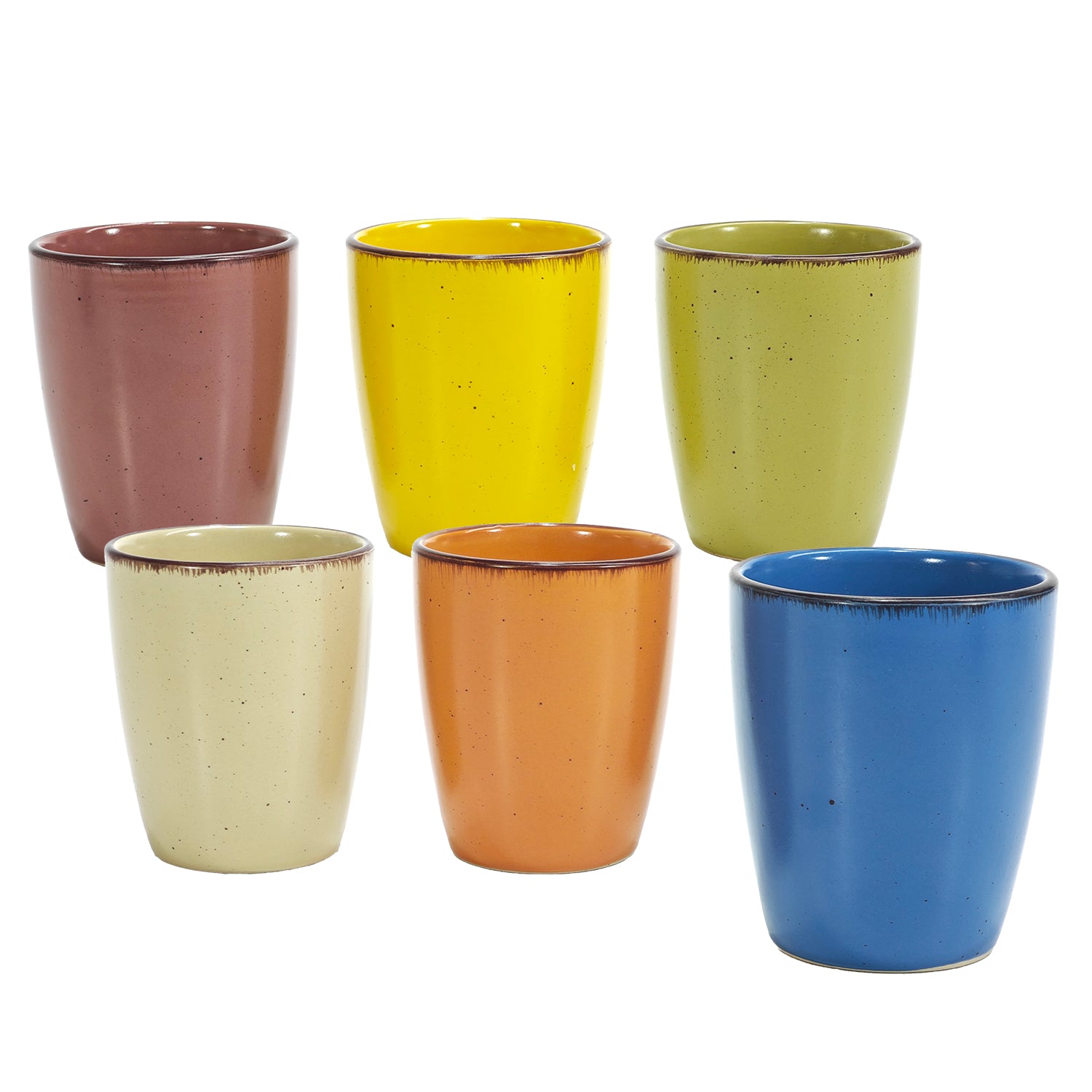 GUSTO CASA - Bicchieri in Stoneware Morelia 38,5 cl - set 6 pezzi