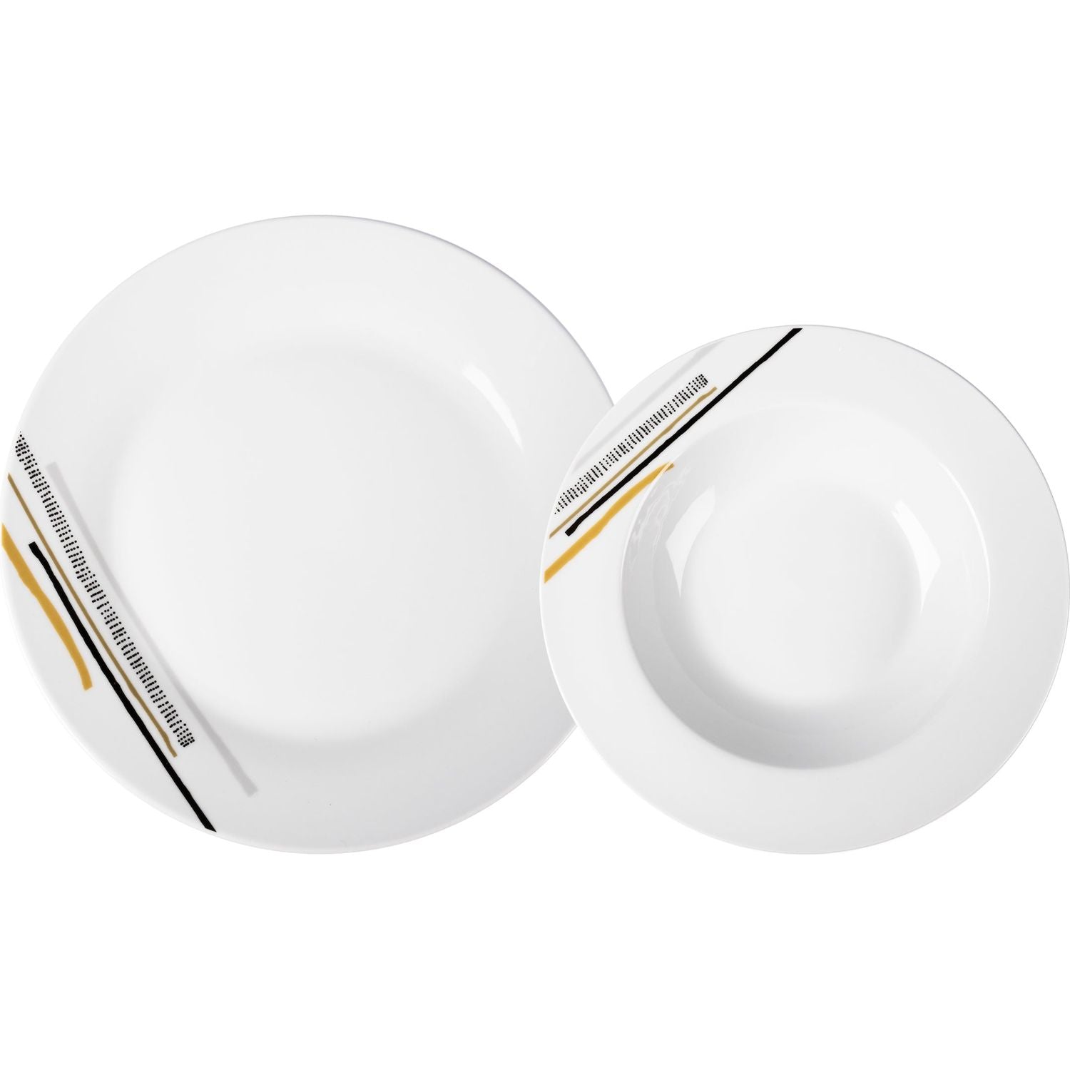 GUSTO CASA - Servizio di piatti Antalya in Porcellana 12 pezzi