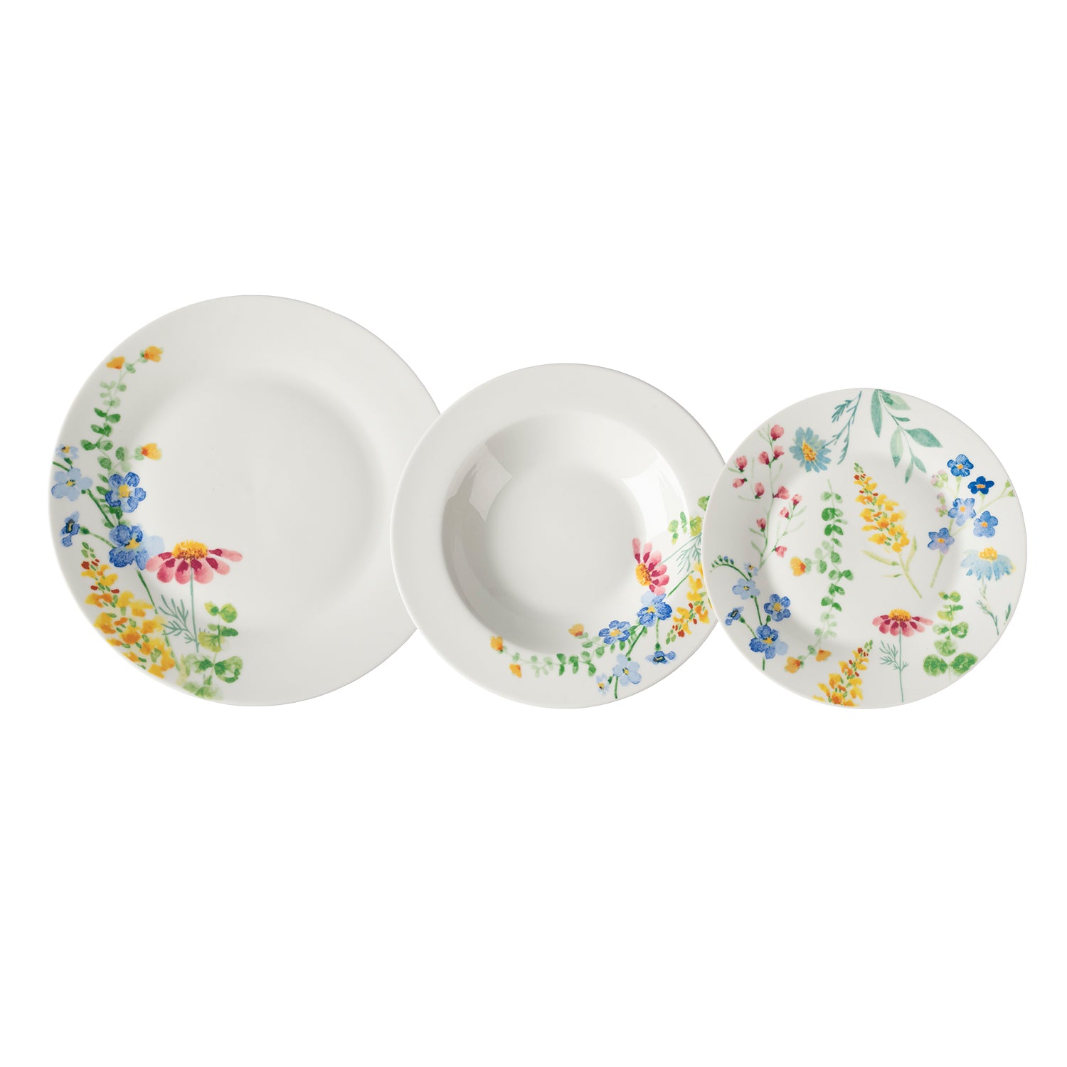 GUSTO CASA - Servizio di piatti Héliette in Porcellana - set 18 pezzi