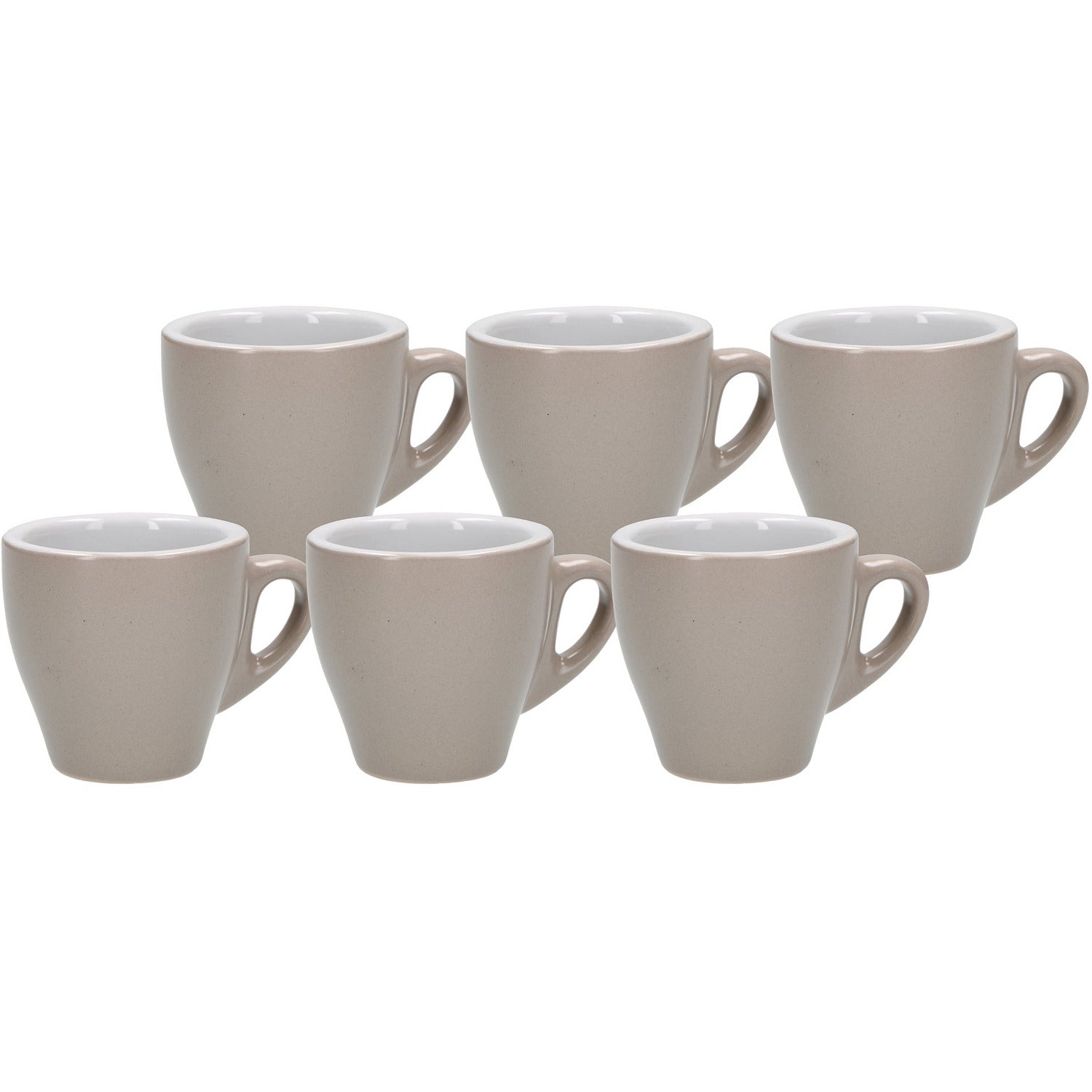 GUSTO CASA - Tazze da caffè Effetto opaco in stoneware Linea Caribe - set 6 pezzi