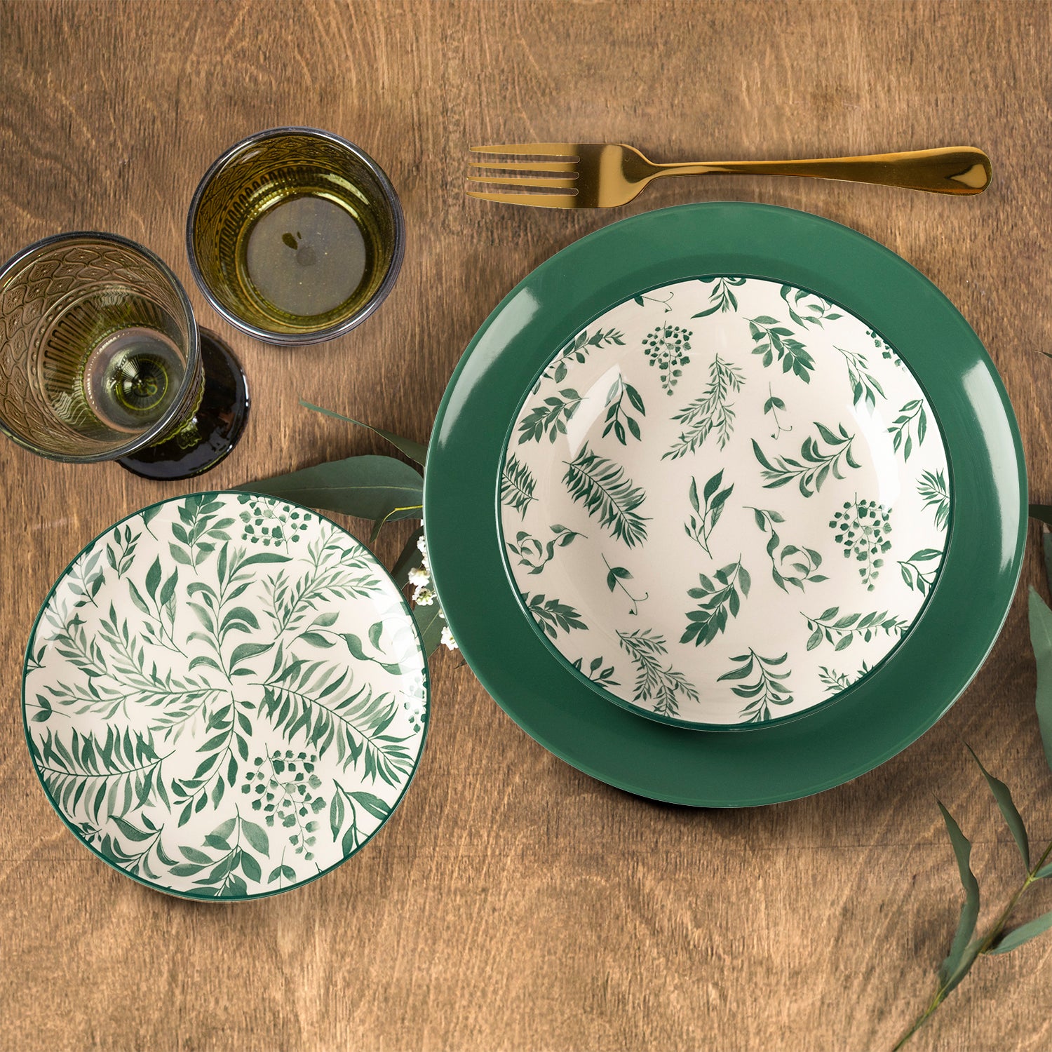 Atmosphera Créateur D'Intérieur - Lenzuolo Piatto Cotone Verde Kaki Atmosphera Créateur D'Intérieur - Lenzuolo Piatto Cotone Verde Kaki
