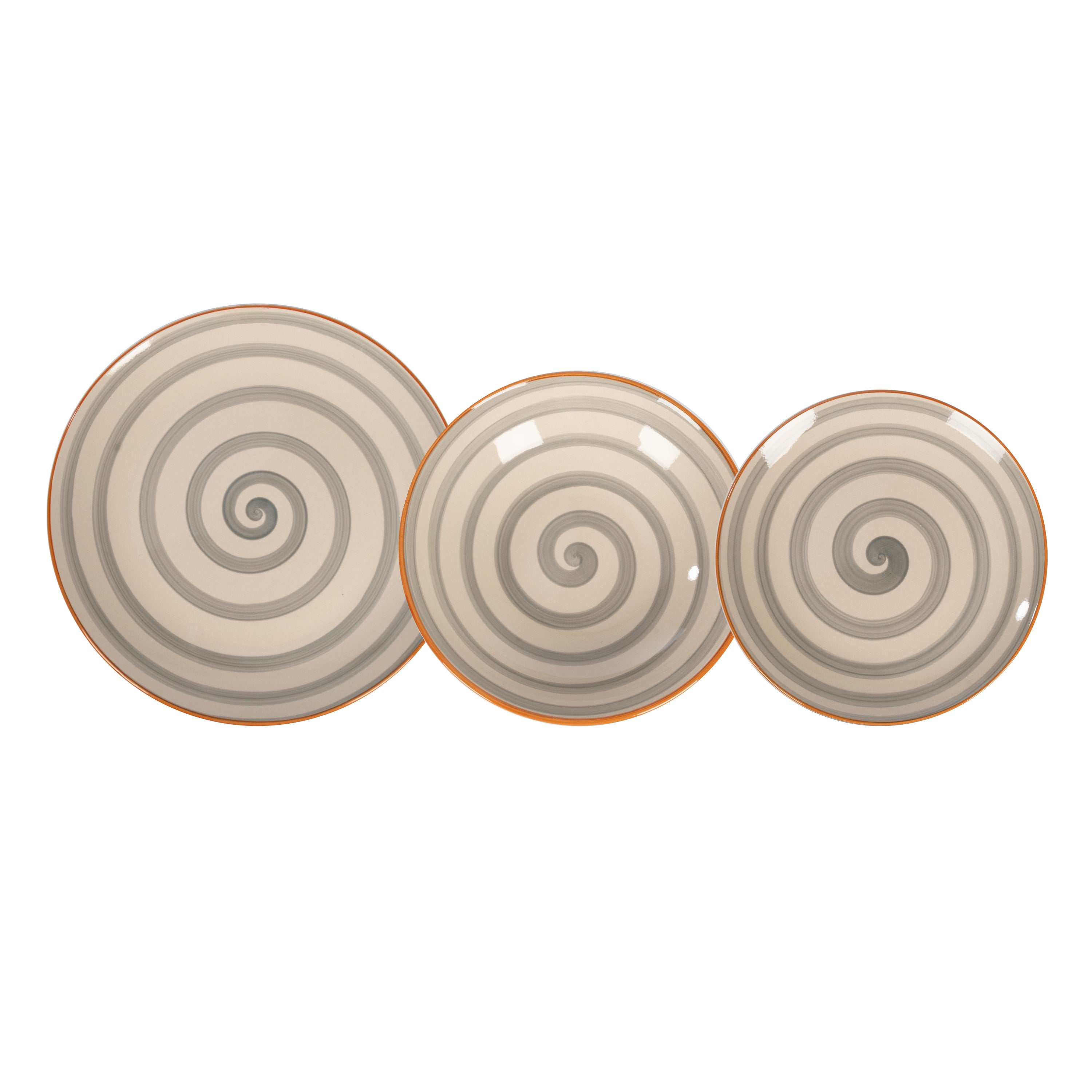 GUSTO CASA - Servizio di piatti in Stoneware Glossy 12 pezzi