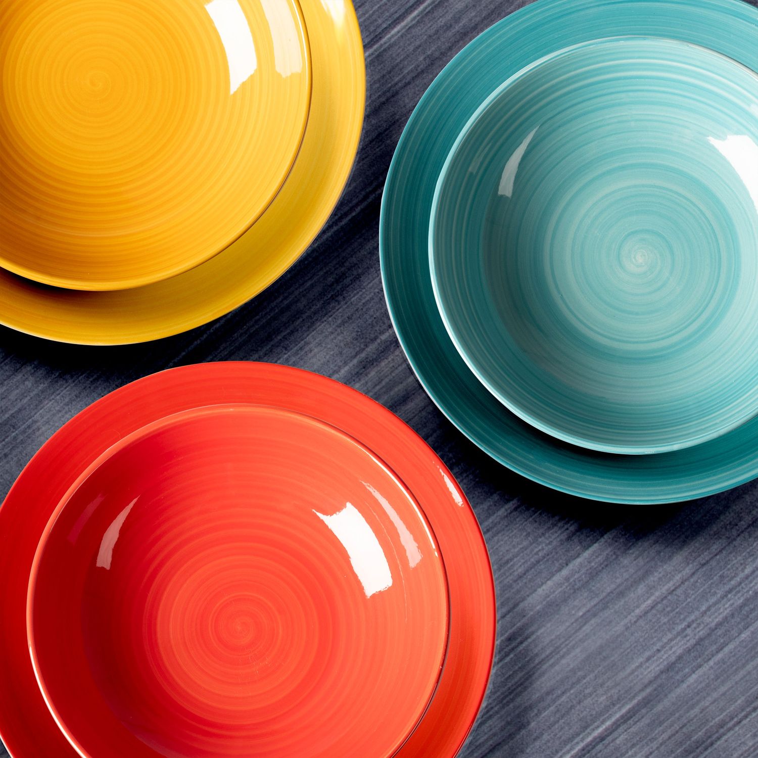 GUSTO CASA - Servizio di piatti Tipika in stoneware 12 pezzi