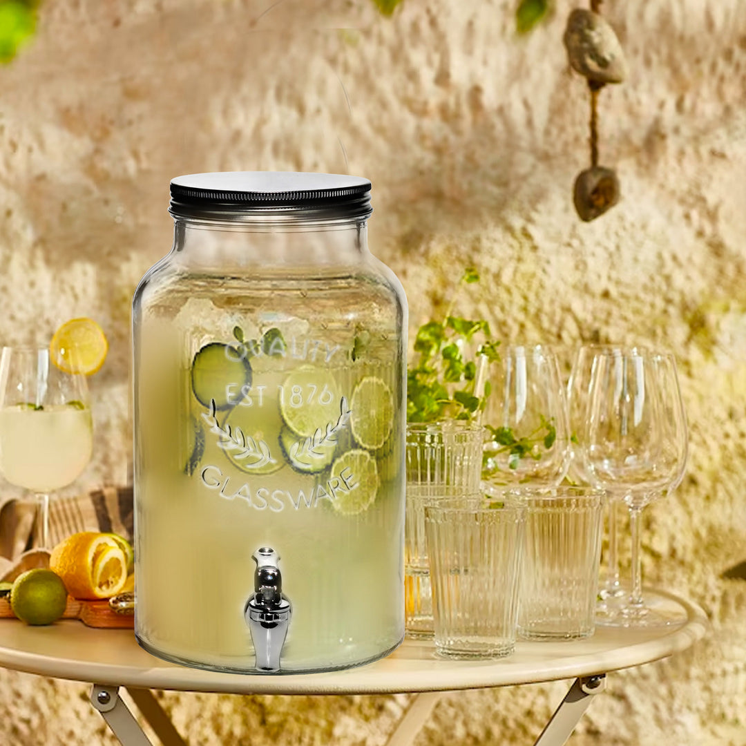 Rubinetto A Spinta In Acciaio Inox 304 Per Dispenser Bevande - Adatto A Sistemi Filtraggio E Acqua - Diametro Foro 16mm
