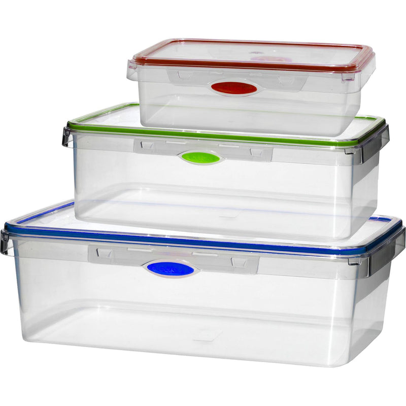 GIO'STYLE Contenitore Ermetico per Alimenti - 1L - Made in Italy - Quadrato - Adatto a Frigorifero, Freezer, Microonde - Linea Ermetici