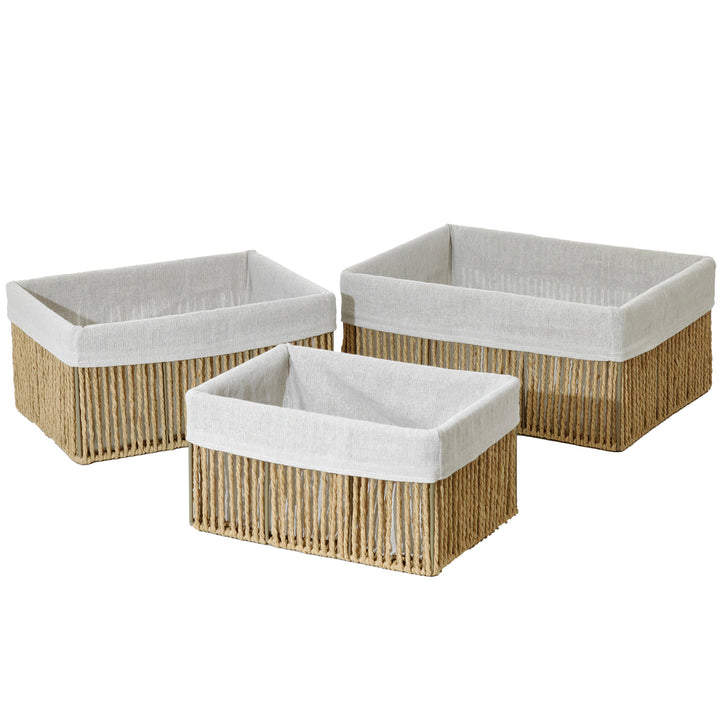 VESTIAMO CASA - Ceste beige - set 3 pezzi