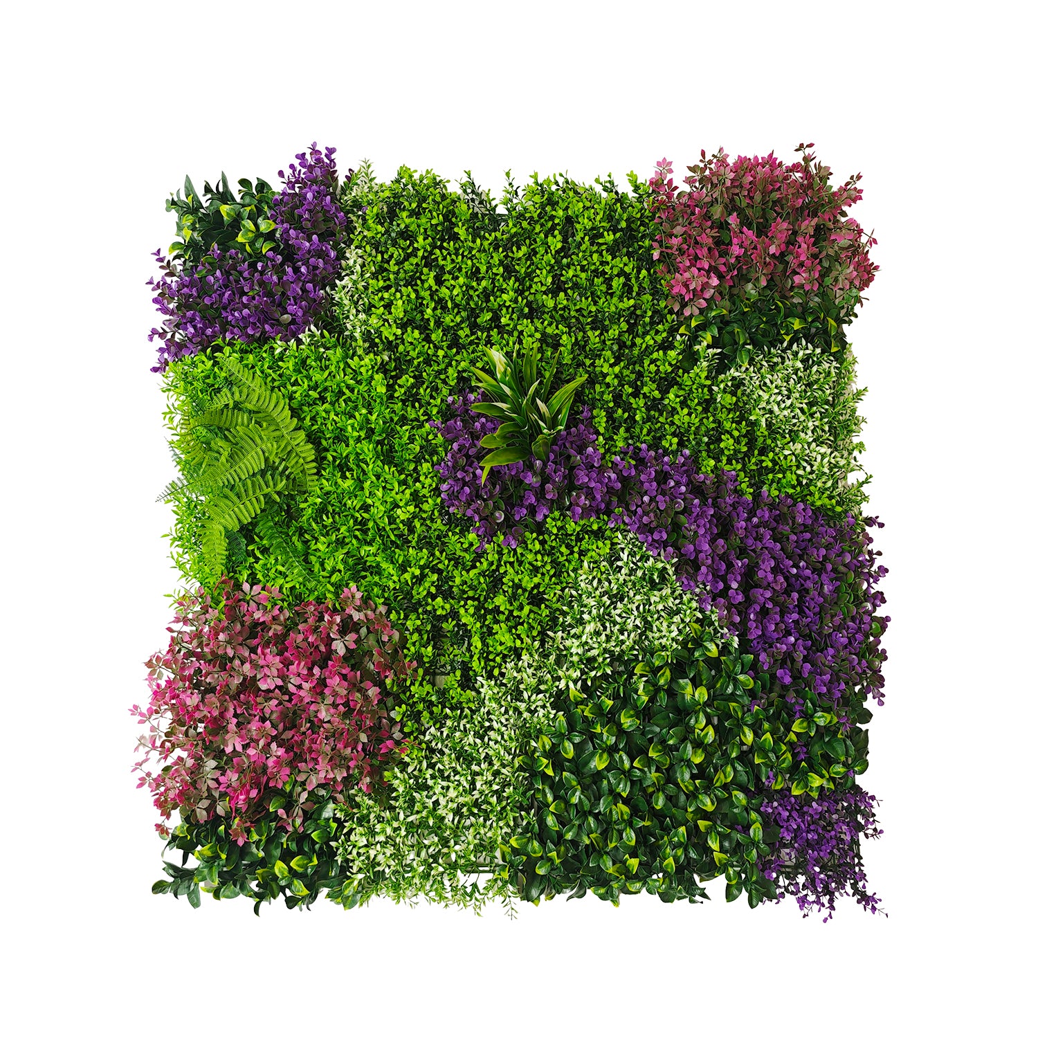 VESTIAMO CASA GIARDINO - Siepe Sintetica per Parete Giardino Verticale Multipianta 100x100 cm