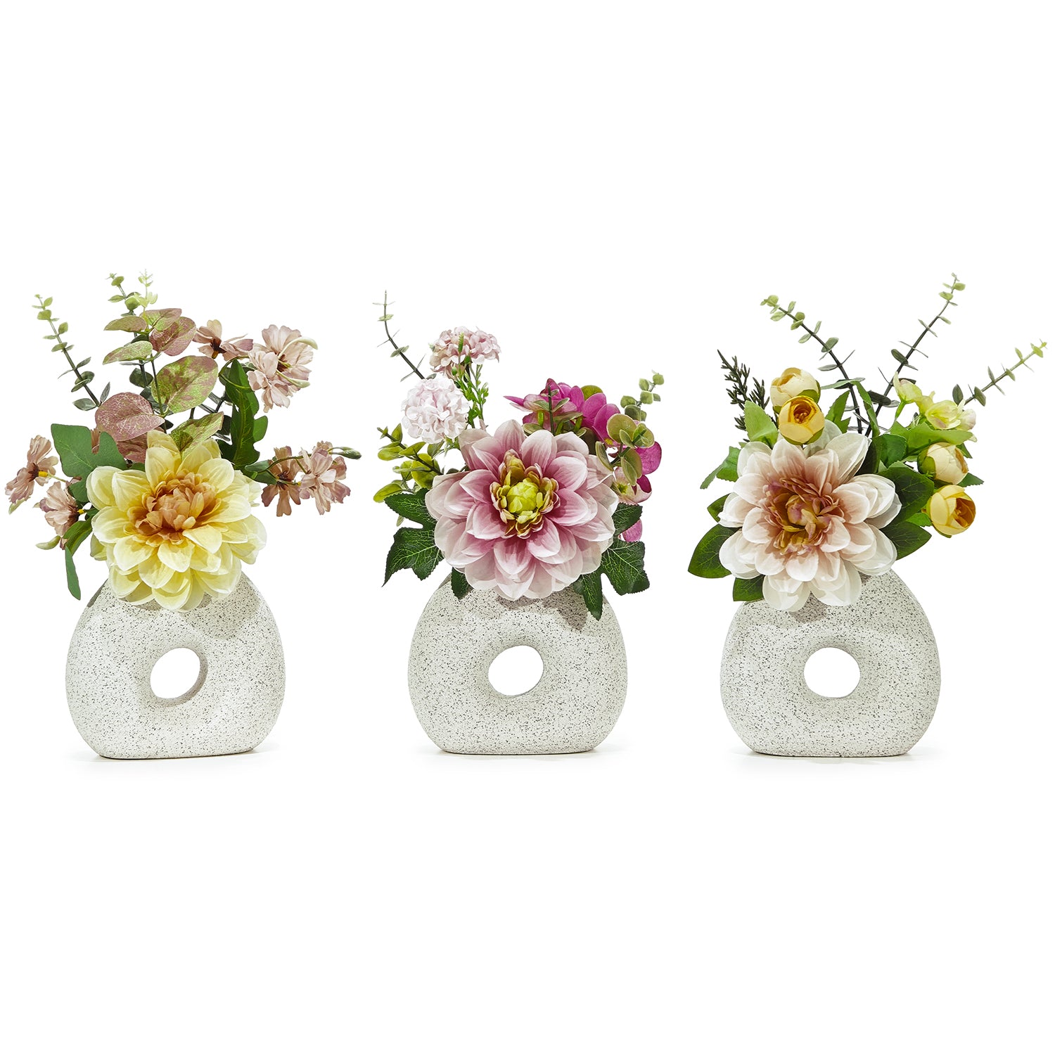 GT - Pianta artificiale Fiori in vaso - h33x14x6,5 cm