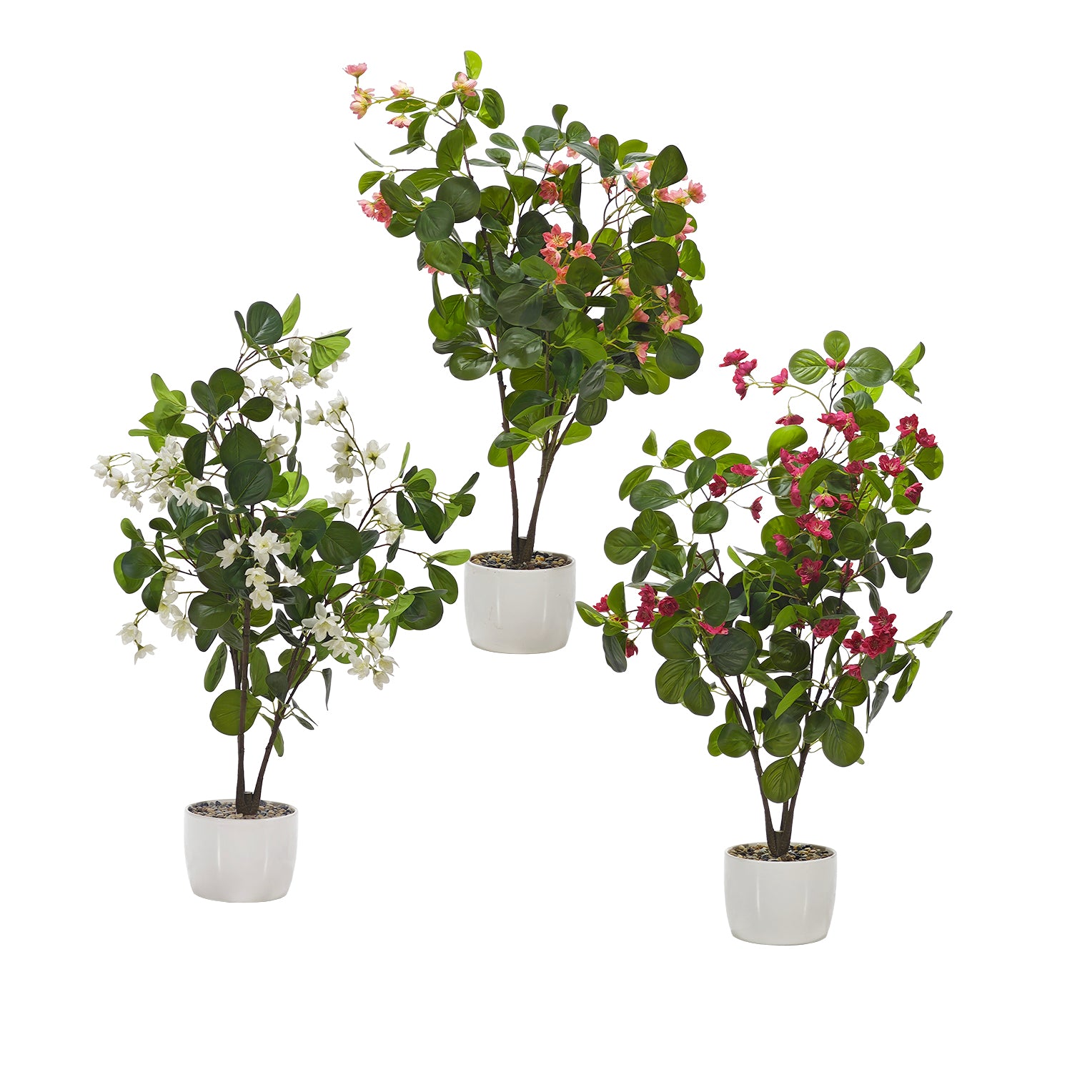 VESTIAMO CASA - Pianta Artificiale Bougainvillea in vaso - h84 cm diametro 15,5 cm