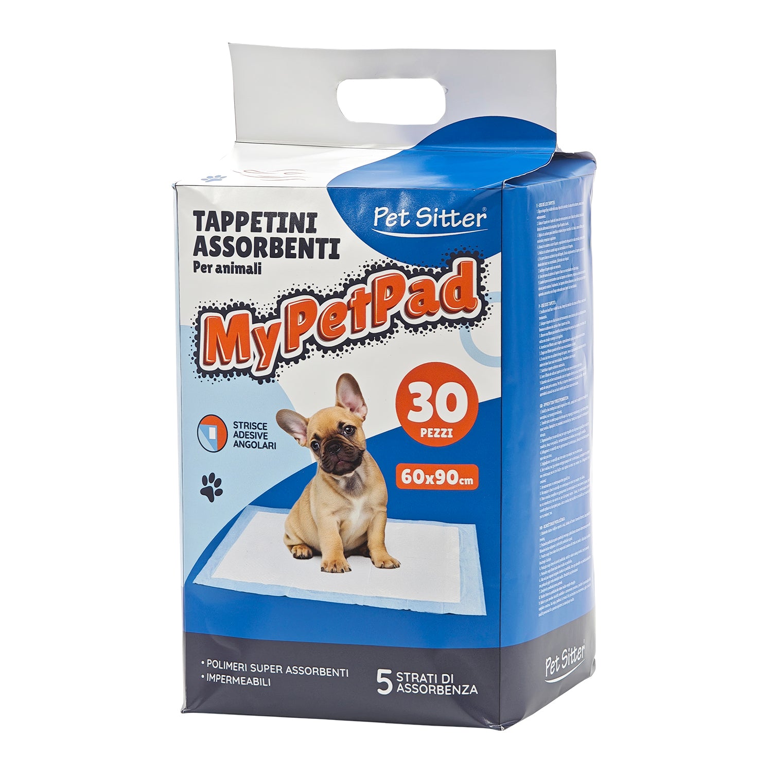 PET SITTER - Tappetini Assorbenti MyPetPad 60x90 cm - 30 Pezzi