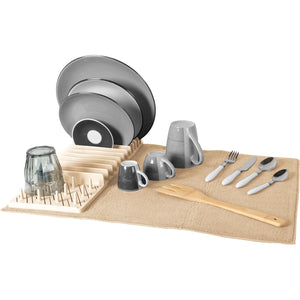 Tappetino Scolapiatti Con Scarico A V - Antiscivolo, Senza BPA, 43x30 Cm - Foto 5