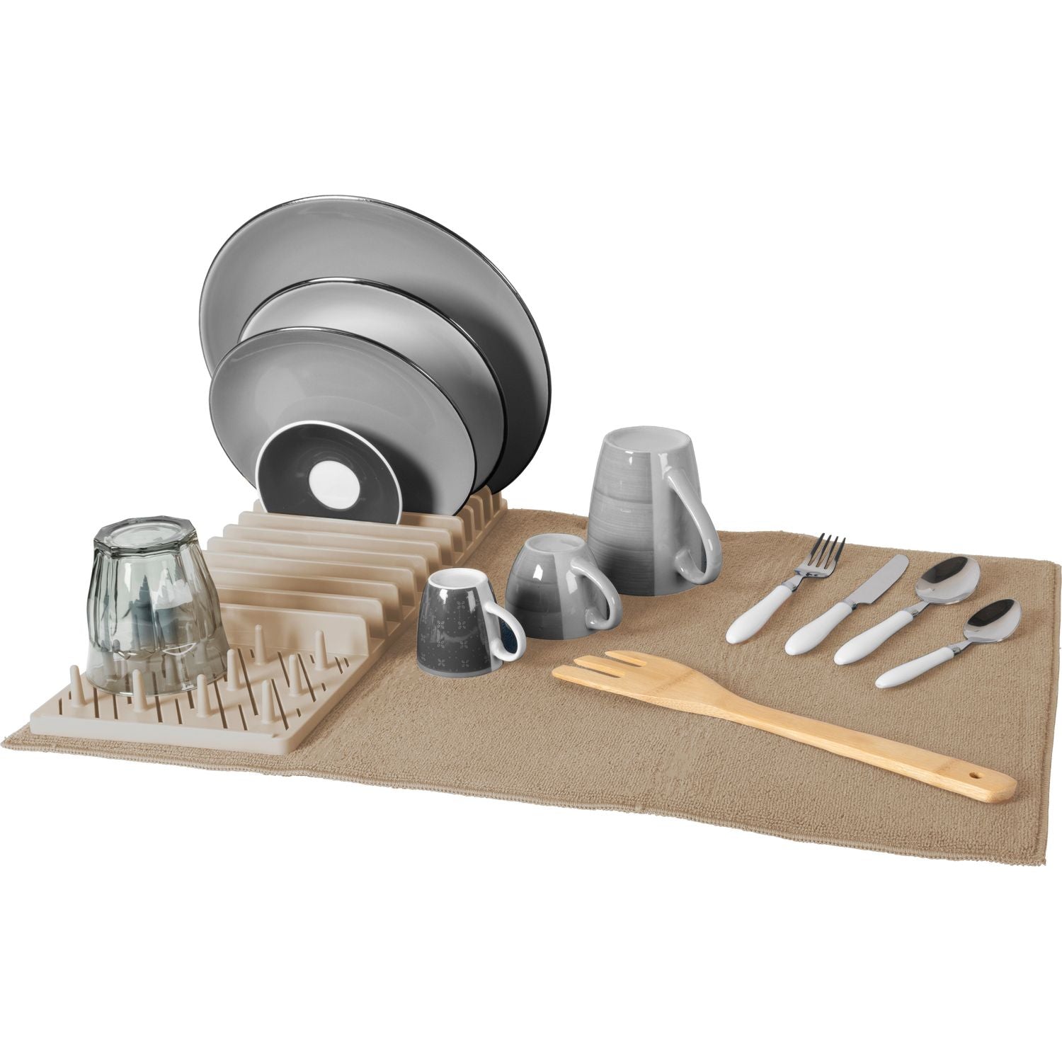 GUSTO CASA - Scolapiatti con tappetino scolastoviglie - 60x45 cm