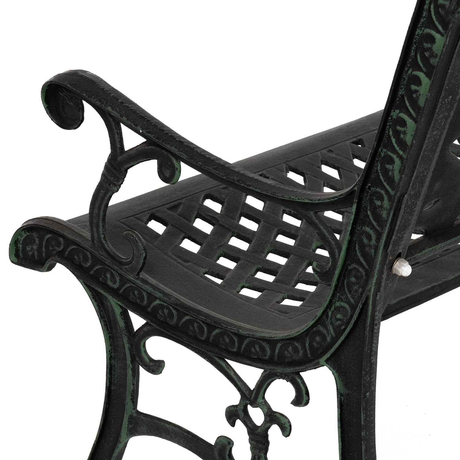 VESTIAMO CASA GIARDINO - Panchina 2 posti in ghisa con braccioli - h85x128x63 cm