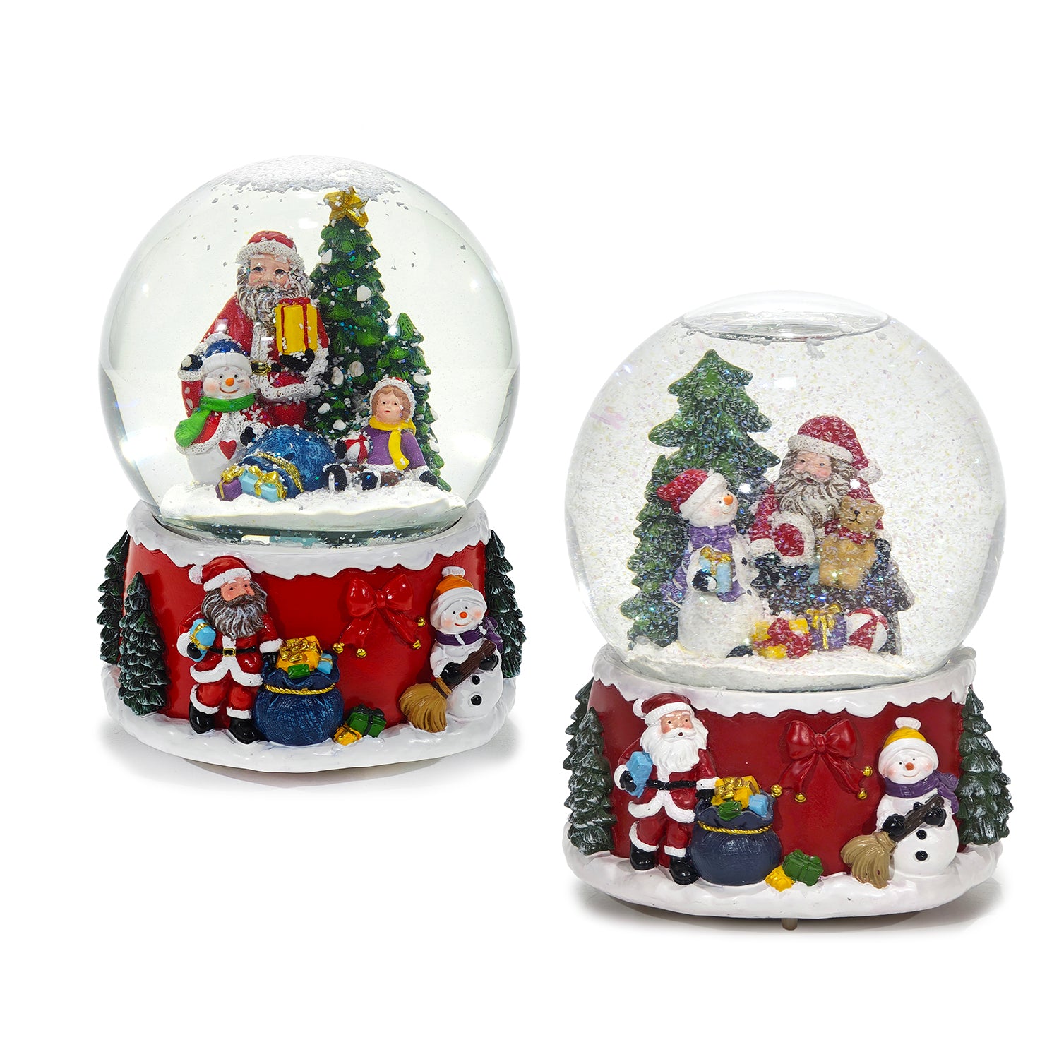 VESTIAMO CASA GRAN NATALE - Sfera Natalizia Musicale Luminosa con Neve h22,5 cm