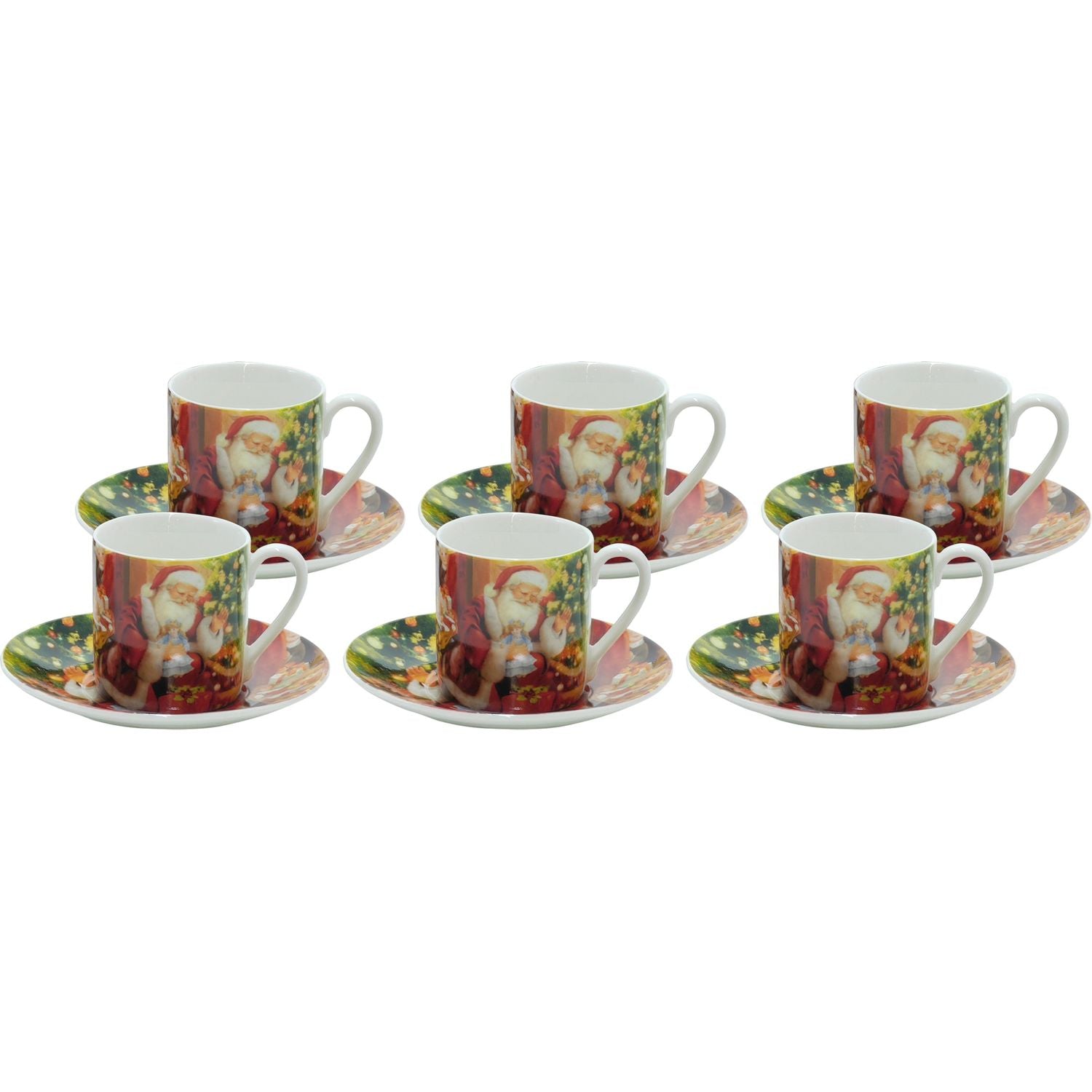 CASA COLLECTION - Set Tazzine da caffè e piattino 6 pezzi in porcellan –  Shop On Line Happy Casa Store