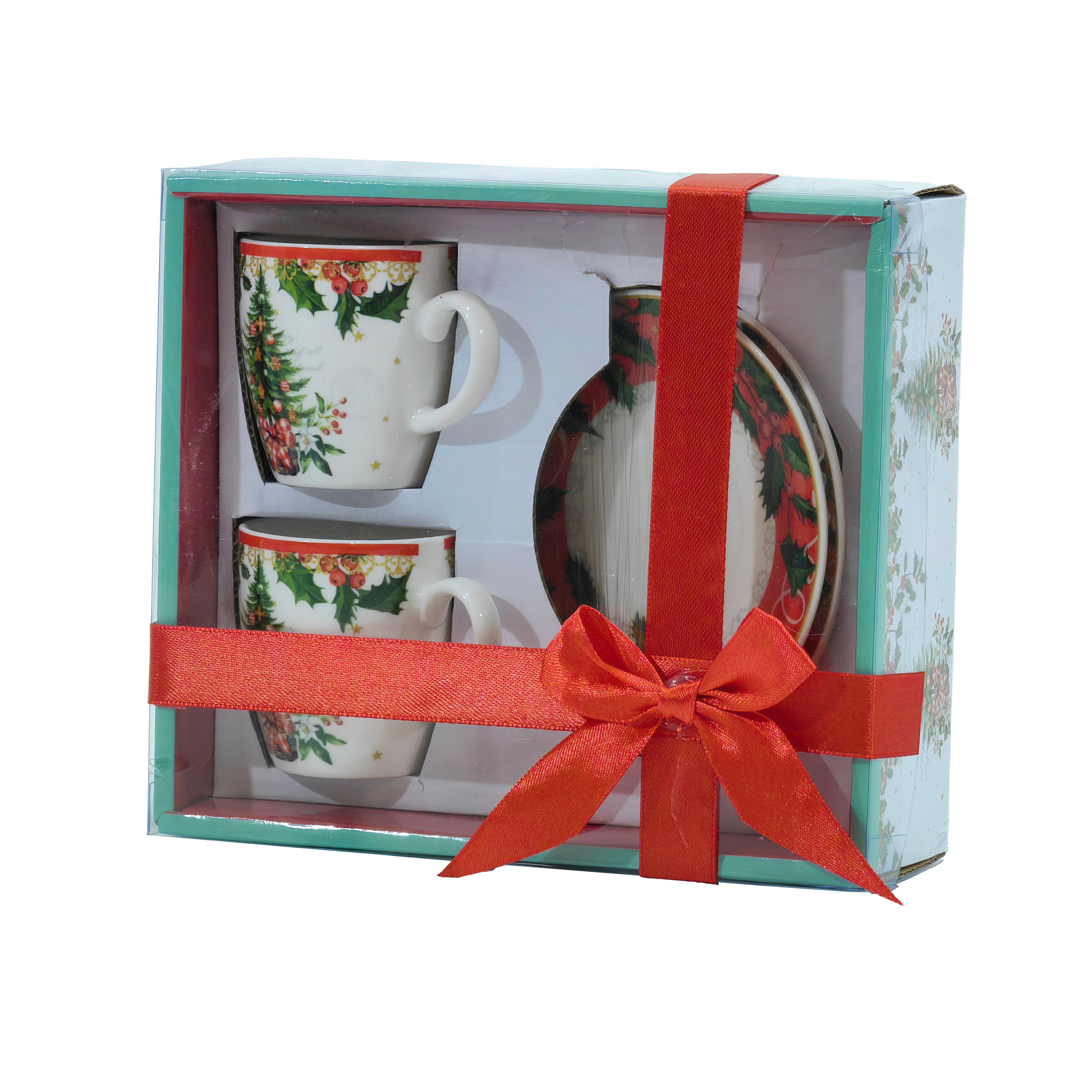 VESTIAMO CASA GRAN NATALE - Set 2 Tazzine Natalizie 8 cl