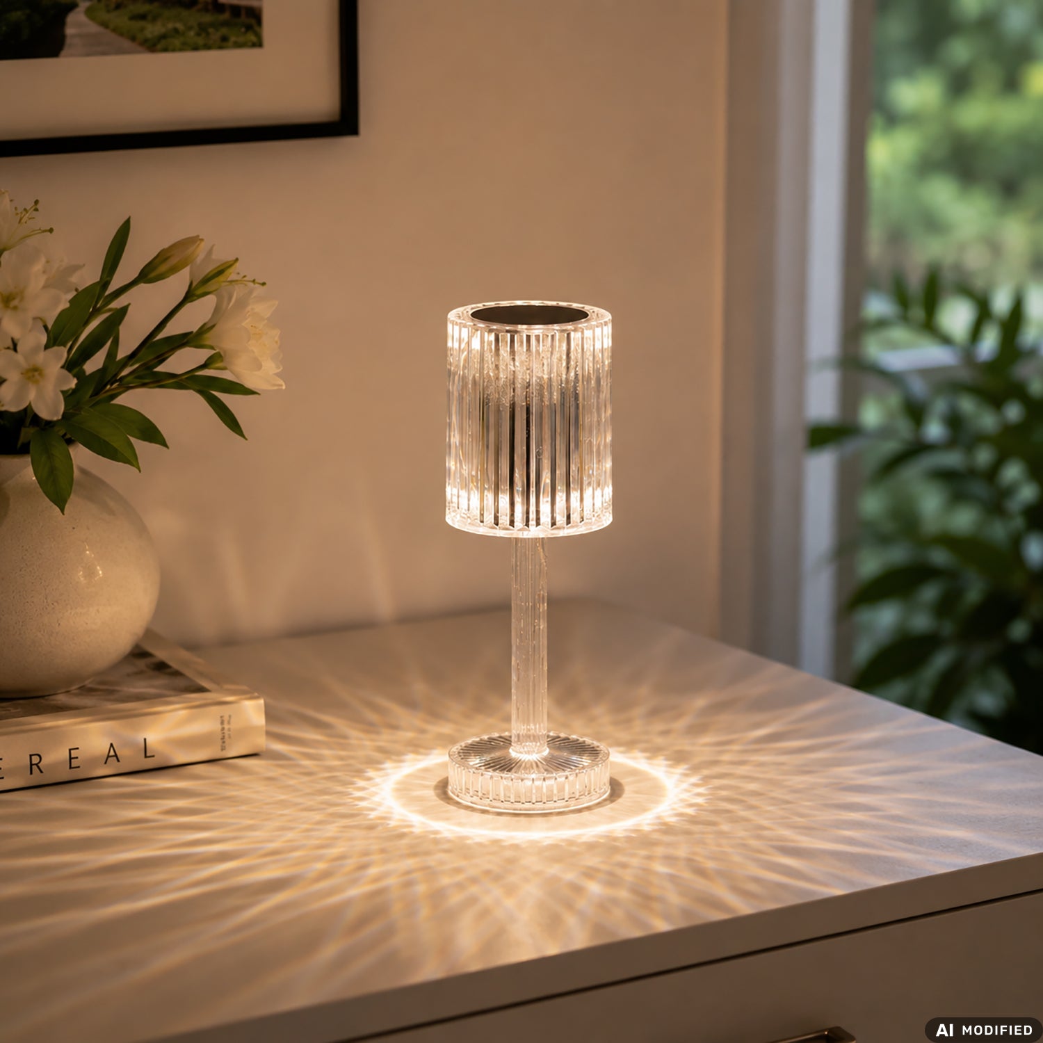 DICTROLUX - Lampada Touch Venere LED Trasparente Ricaricabile 1 Watt