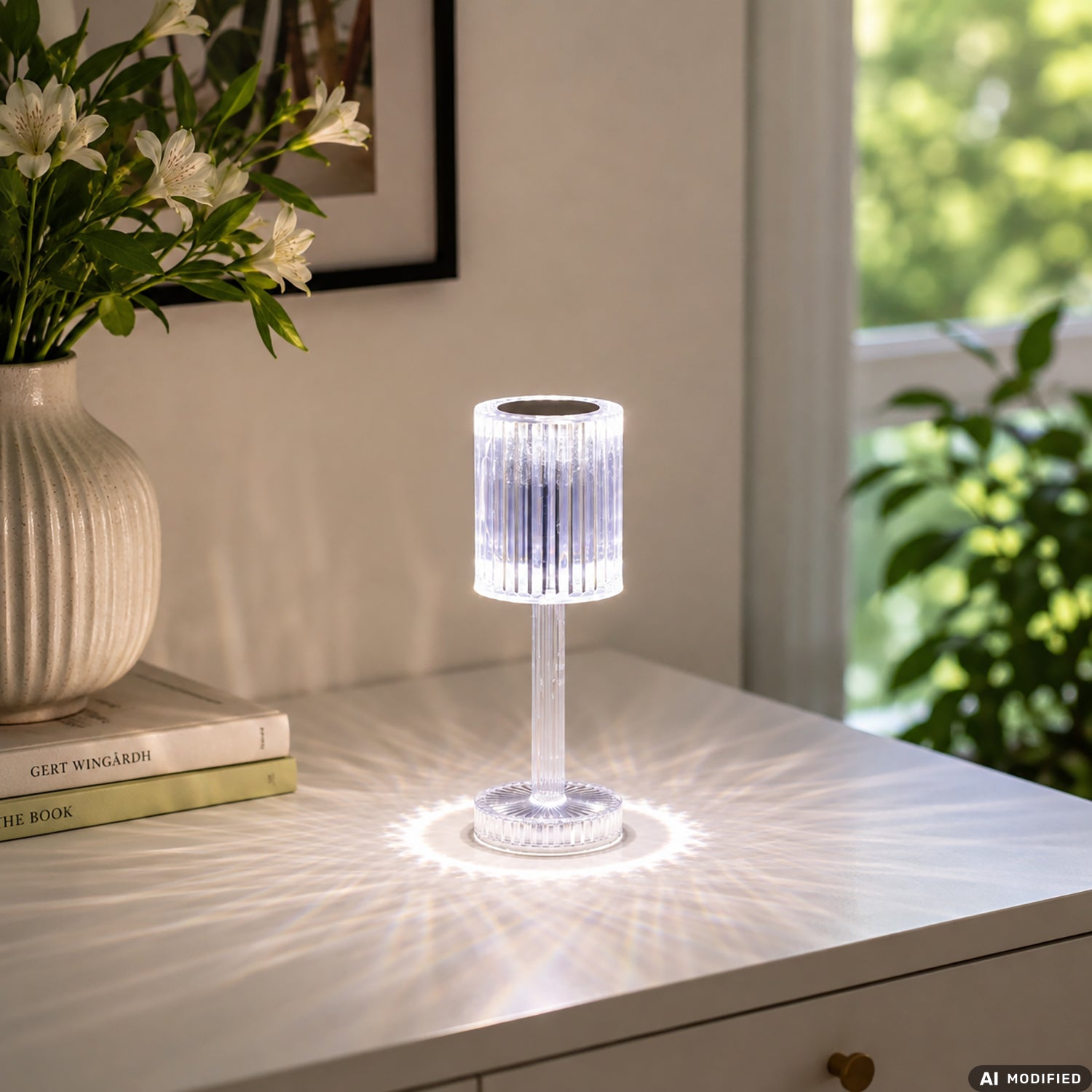 DICTROLUX - Lampada Touch Venere LED Trasparente Ricaricabile 1 Watt