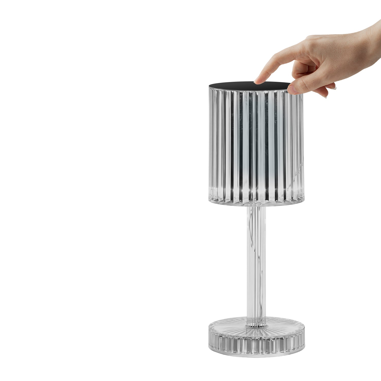 DICTROLUX - Lampada Touch Venere LED Trasparente Ricaricabile 1 Watt