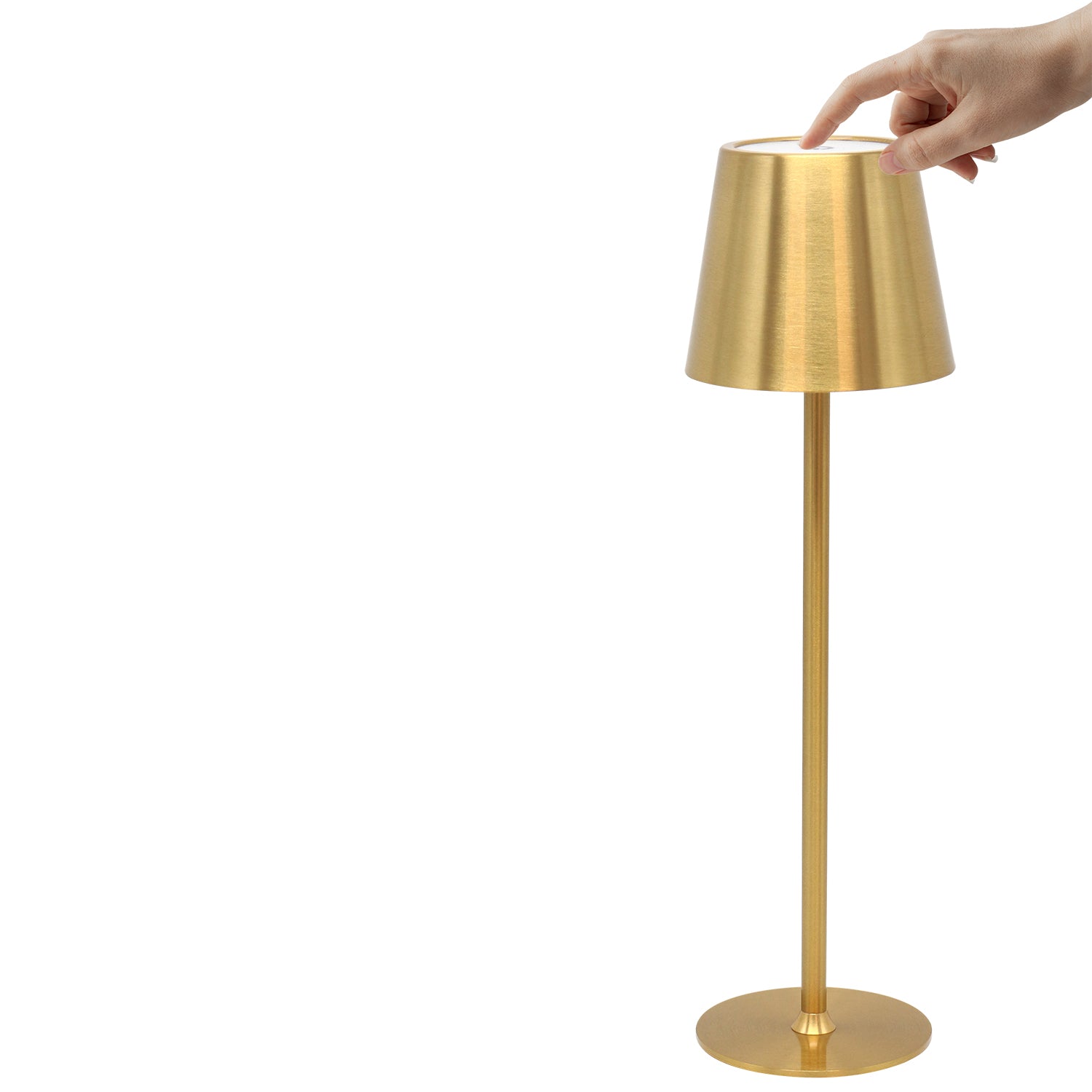 DICTROLUX - Lampada da Tavolo LED Penelope Touch Gold Dimmerabile Cordless USB