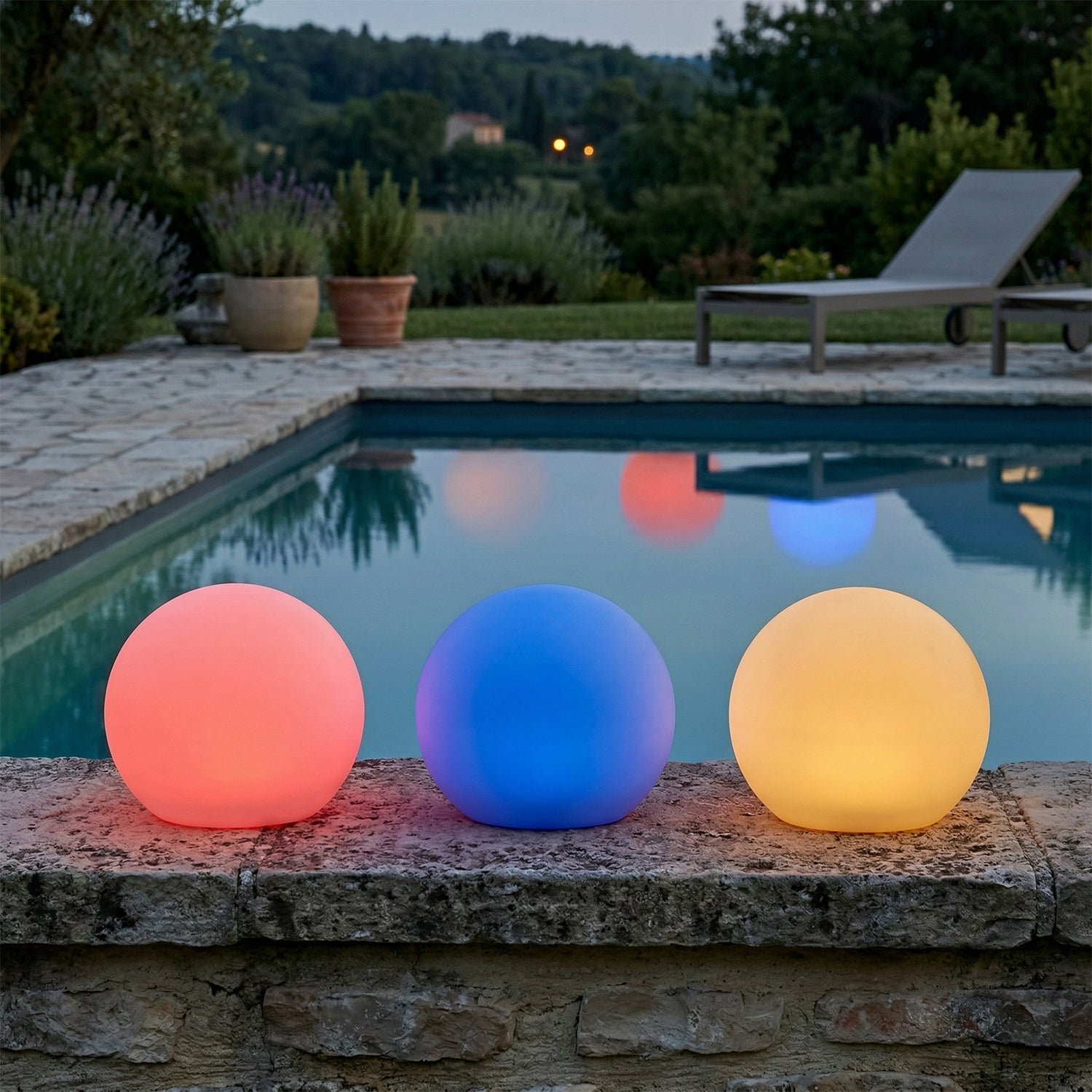 DICTROLUX - Lampada solare multicolor da esterno con telecomando MooNy diametro 17 cm