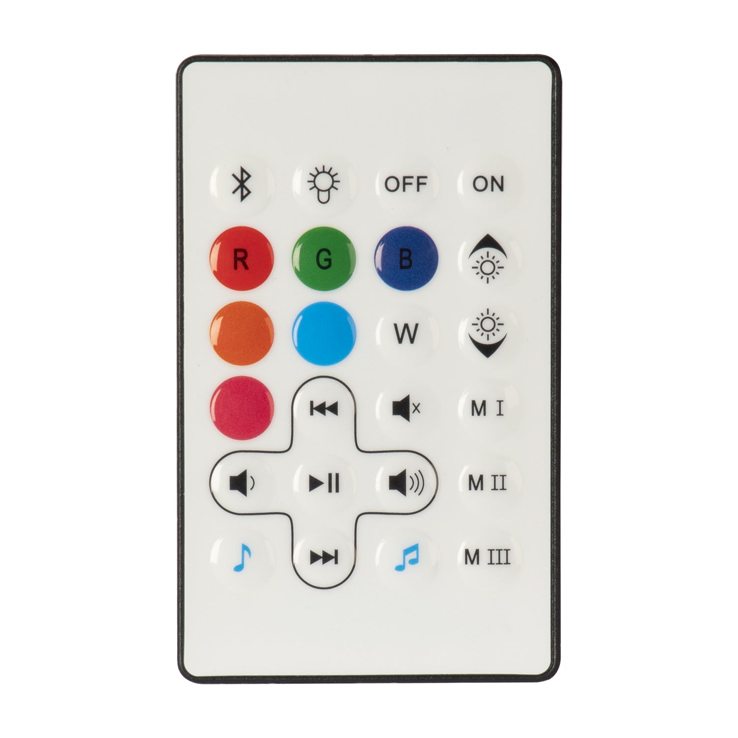 DICTROLUX - Lampada LED Ricaricabile Multicolor con Speaker Bluetooth MooNy 20x20 cm