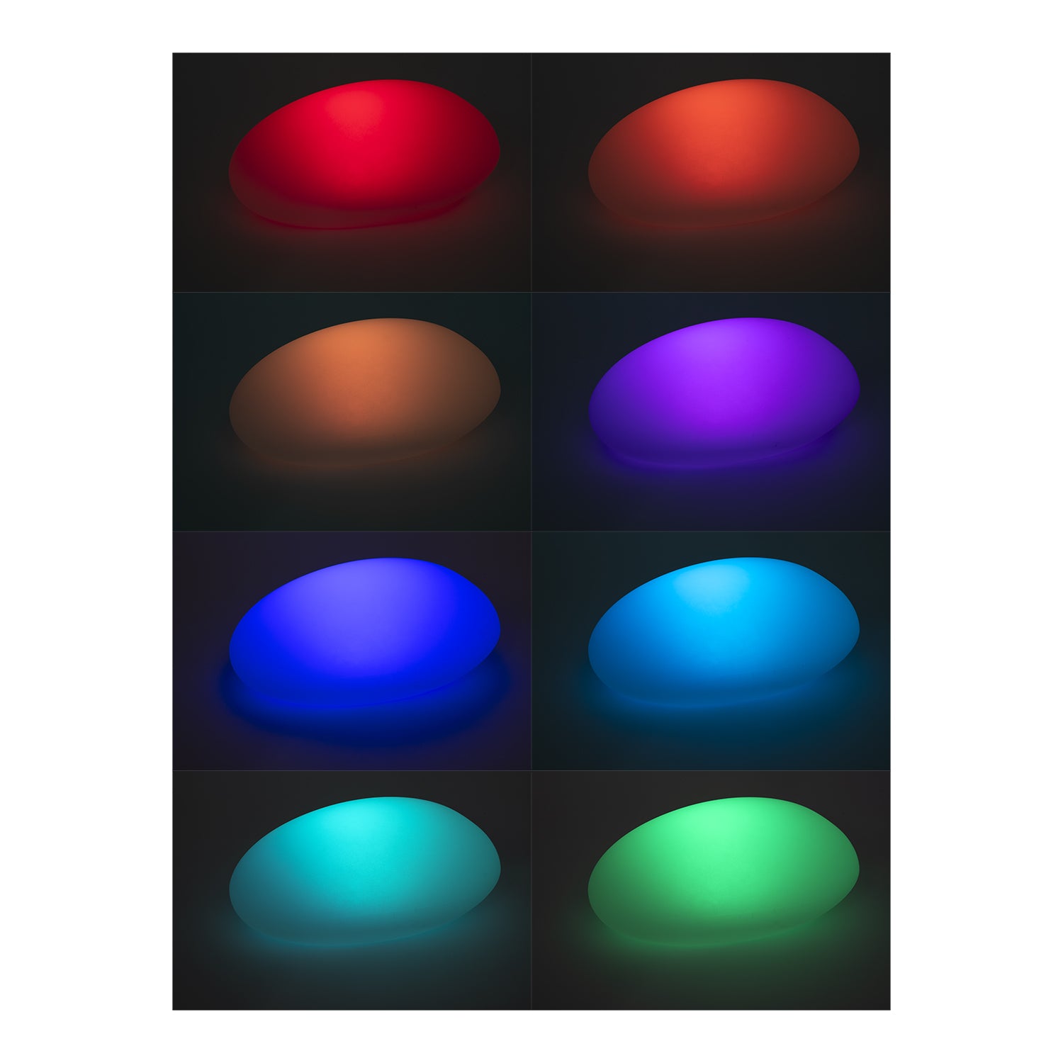 DICTROLUX - Lampada Solare Led Multicolor da esterno con telecomando MooNy 40x30 cm