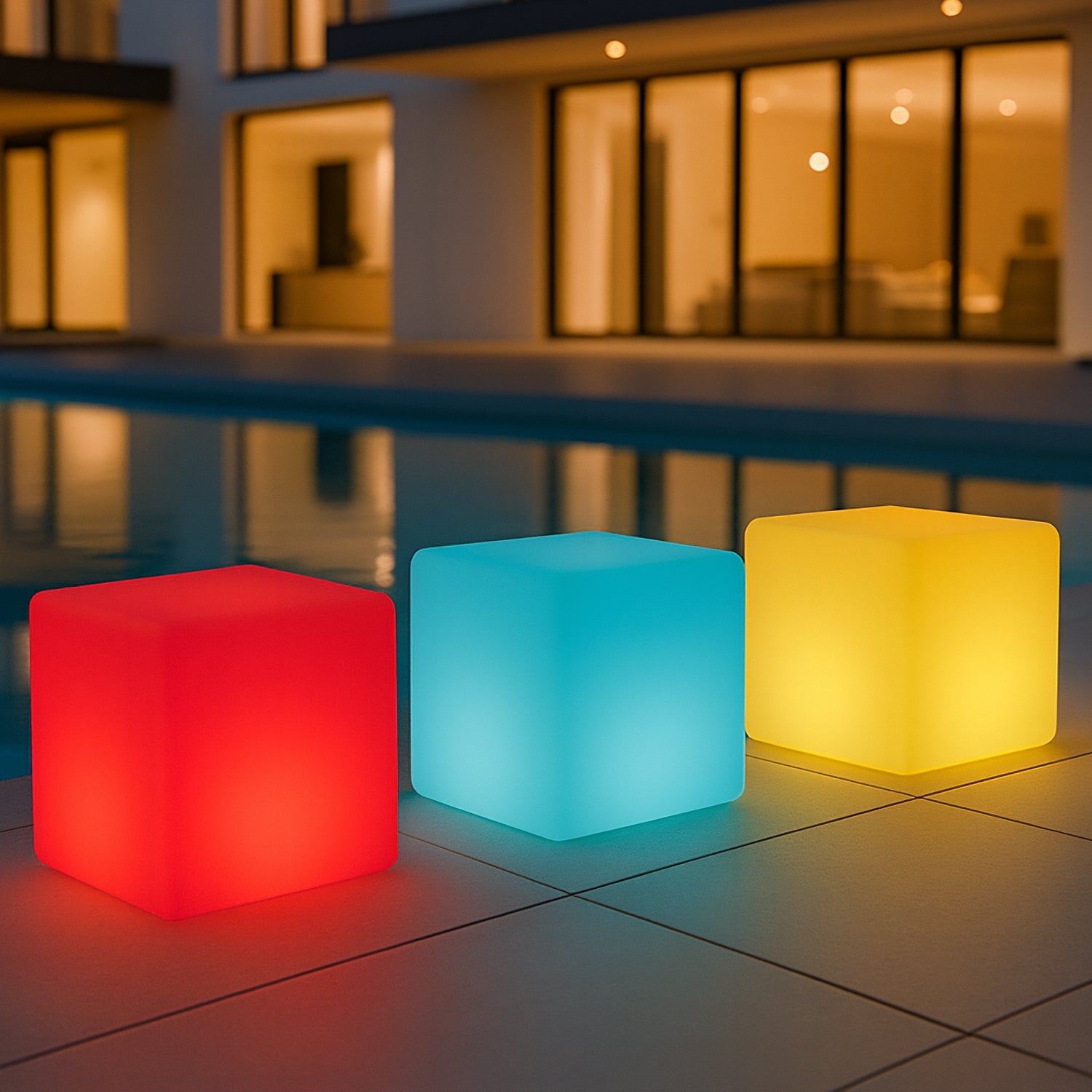 DICTROLUX - Lampada Solare Led Multicolor da esterno con telecomando MooNy 20x20 cm